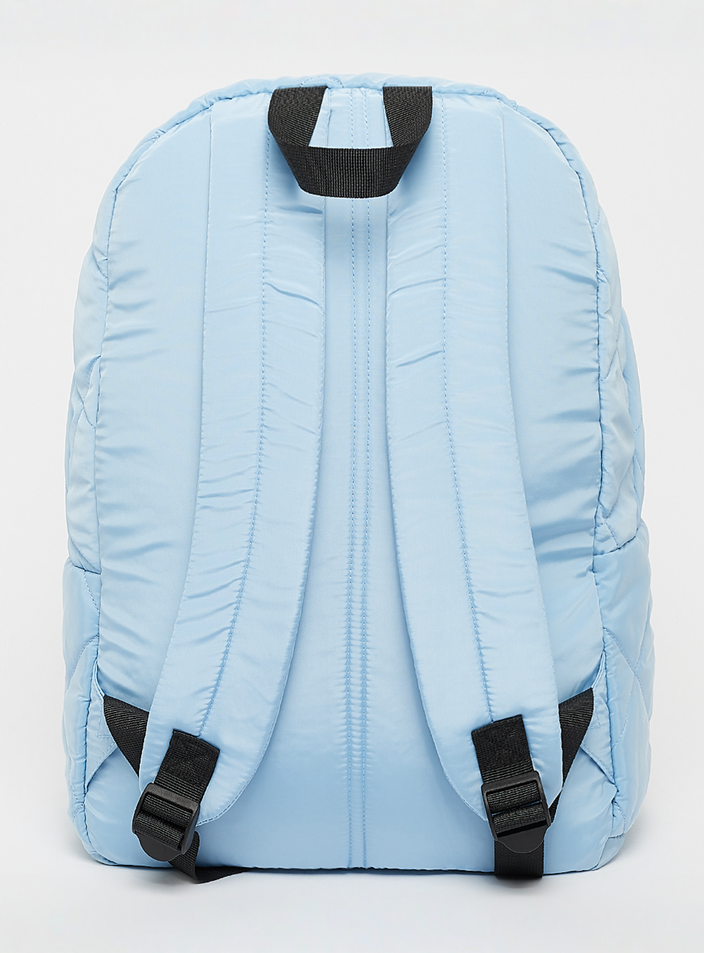 SNIPES, Rubber Badge Basic Logo Diamond Quilted Backpack, blue, Image 3 of 7