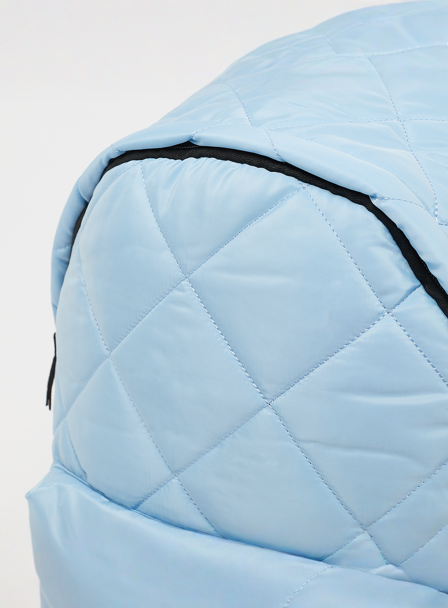 SNIPES, Rubber Badge Basic Logo Diamond Quilted Backpack, blue, Image 4 of 7