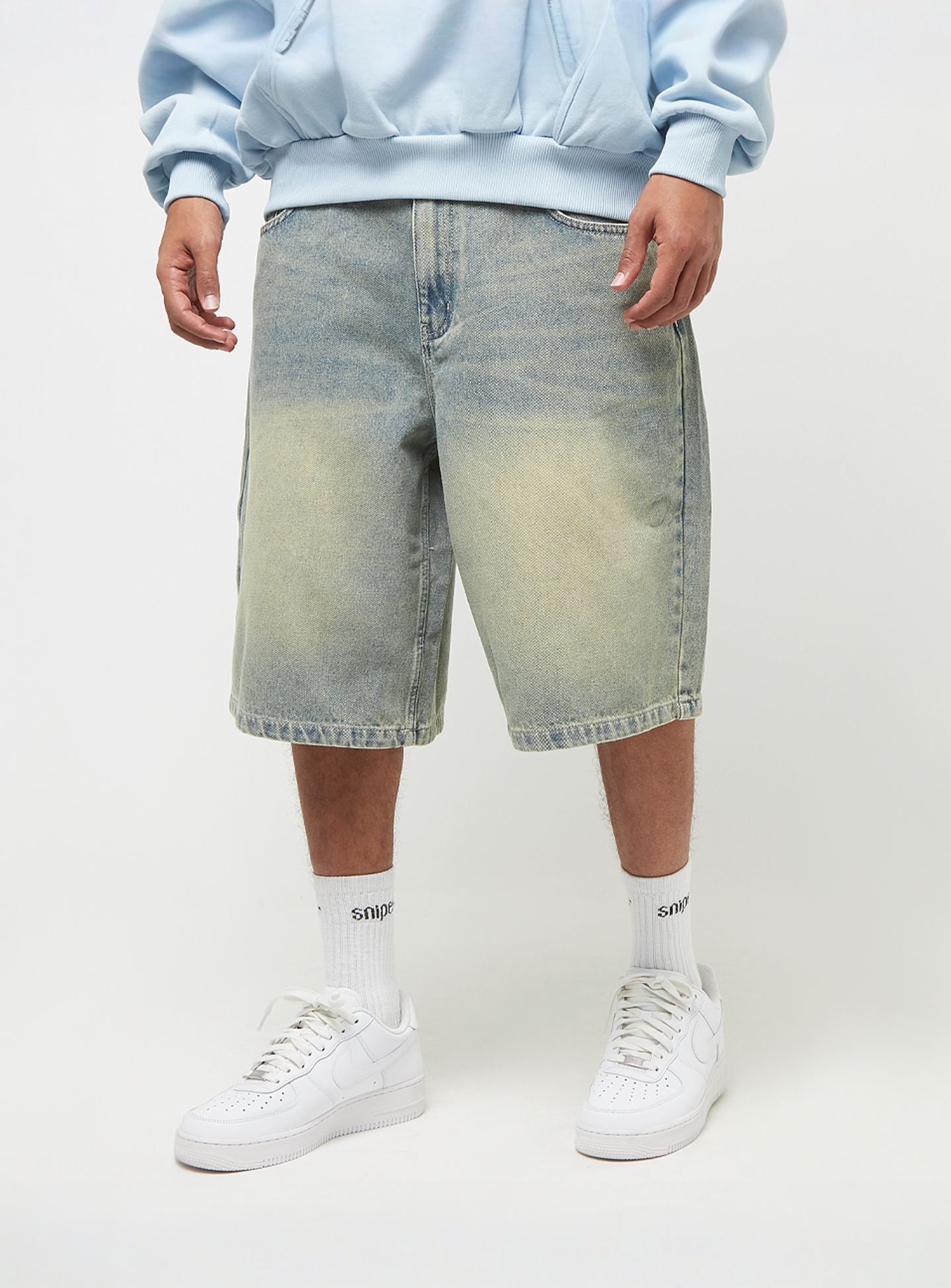 Karl Kani, OG Denim Baggy Jorts, blue, Image 1 of 5