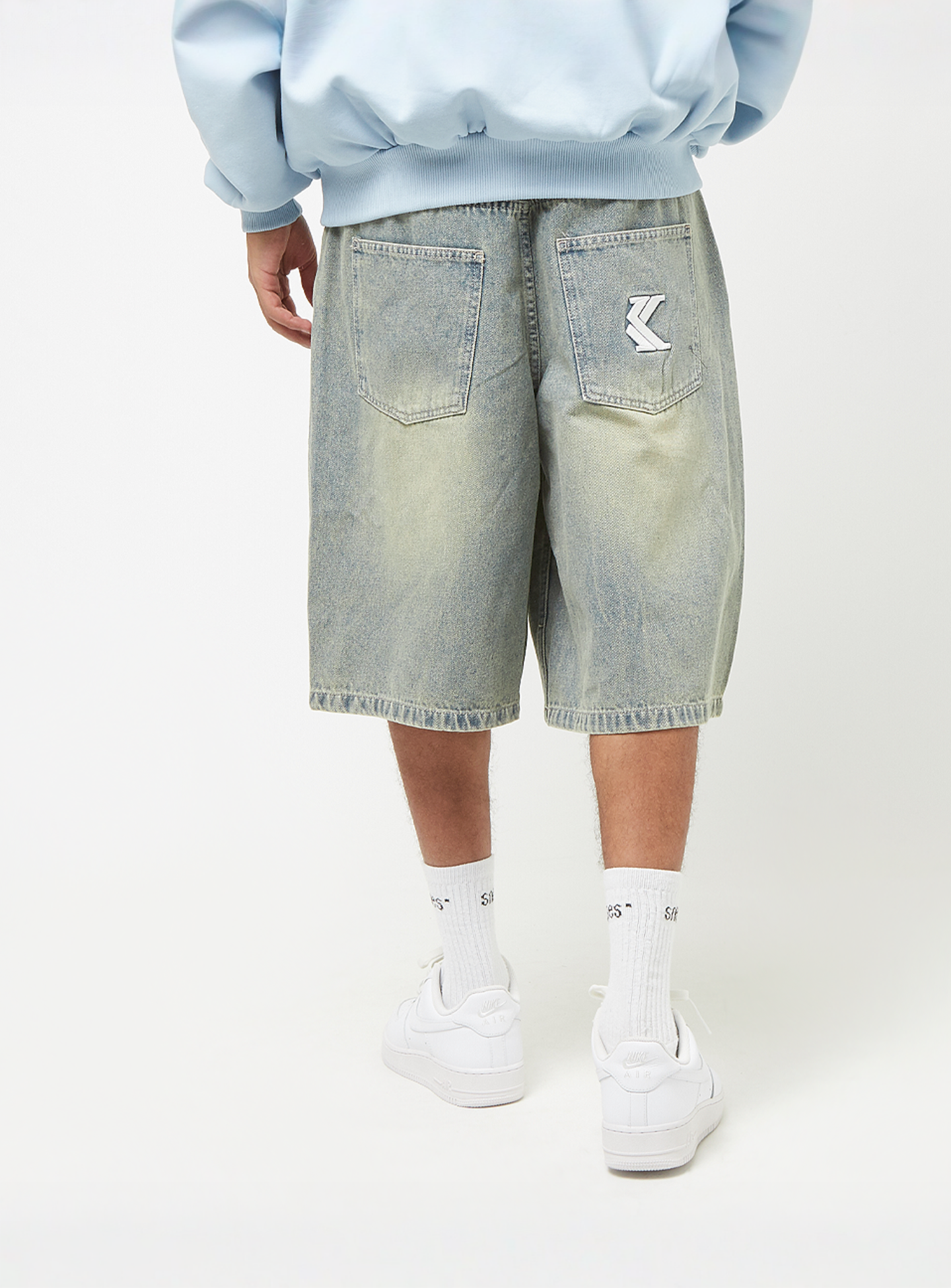 Karl Kani, OG Denim Baggy Jorts, blue, Image 2 of 5