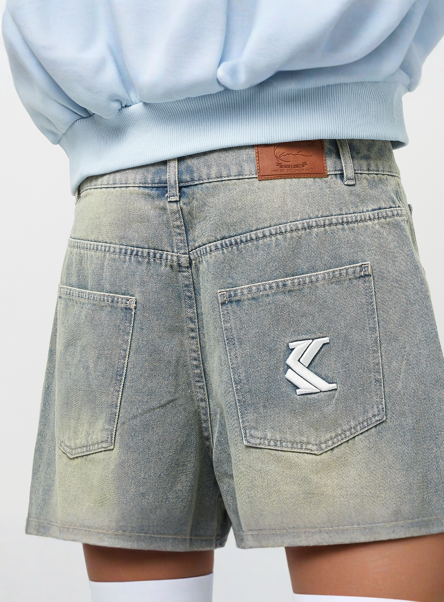 Karl Kani, OG Denim Baggy Jorts, blue, Image 4 of 5