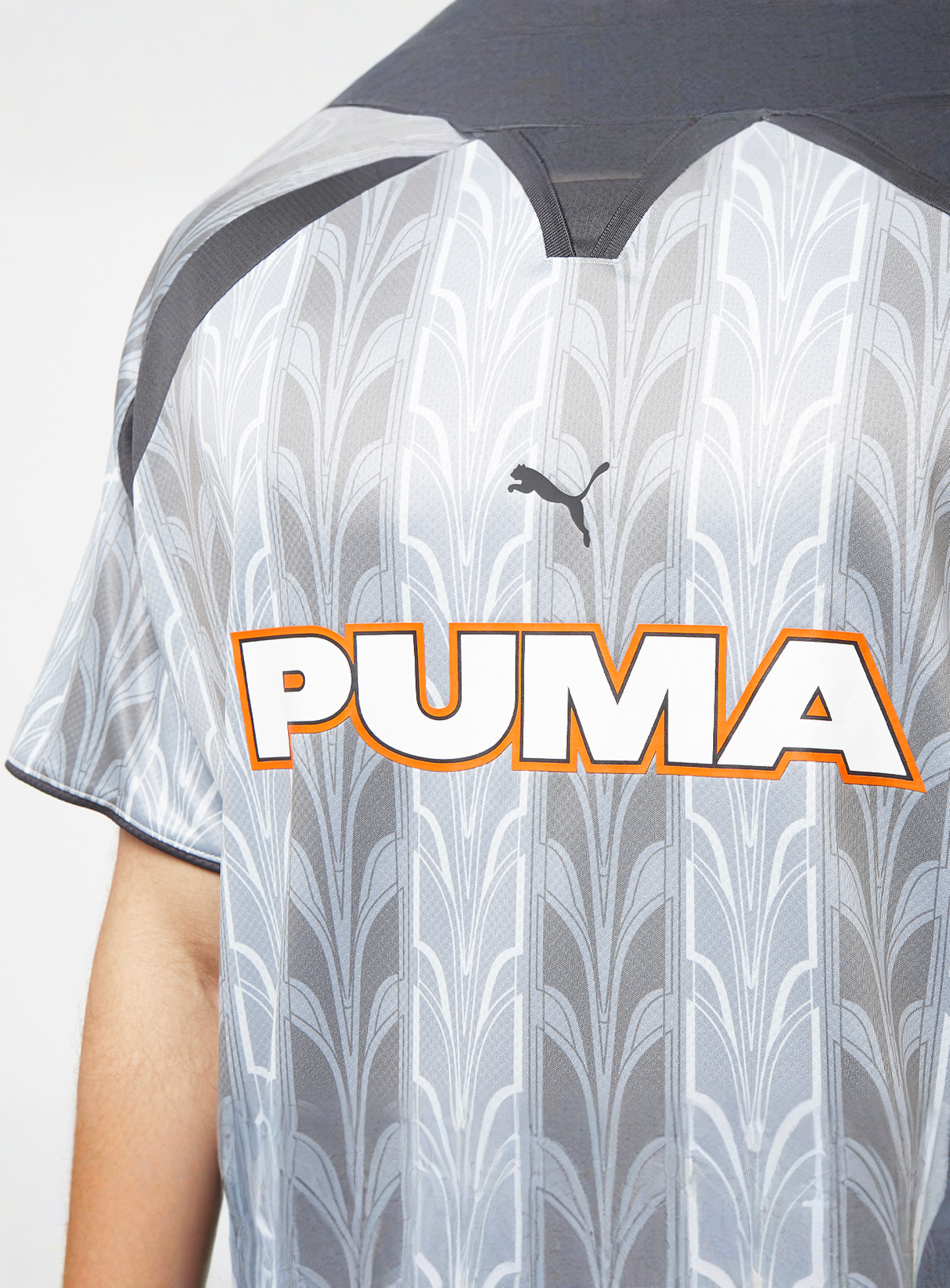 PUMA, Football Jersey All-Over-Print, grey, Image 3 of 4