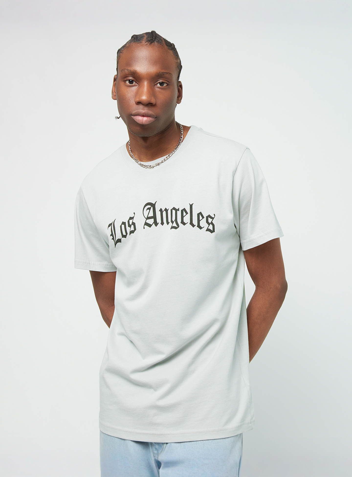 Mister Tee, Los Angeles Wording Tee, grey, Image 1 of 4