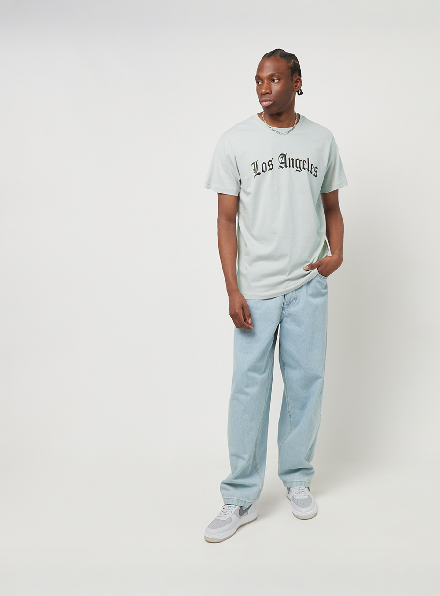Mister Tee, Los Angeles Wording Tee, grey, Image 4 of 4