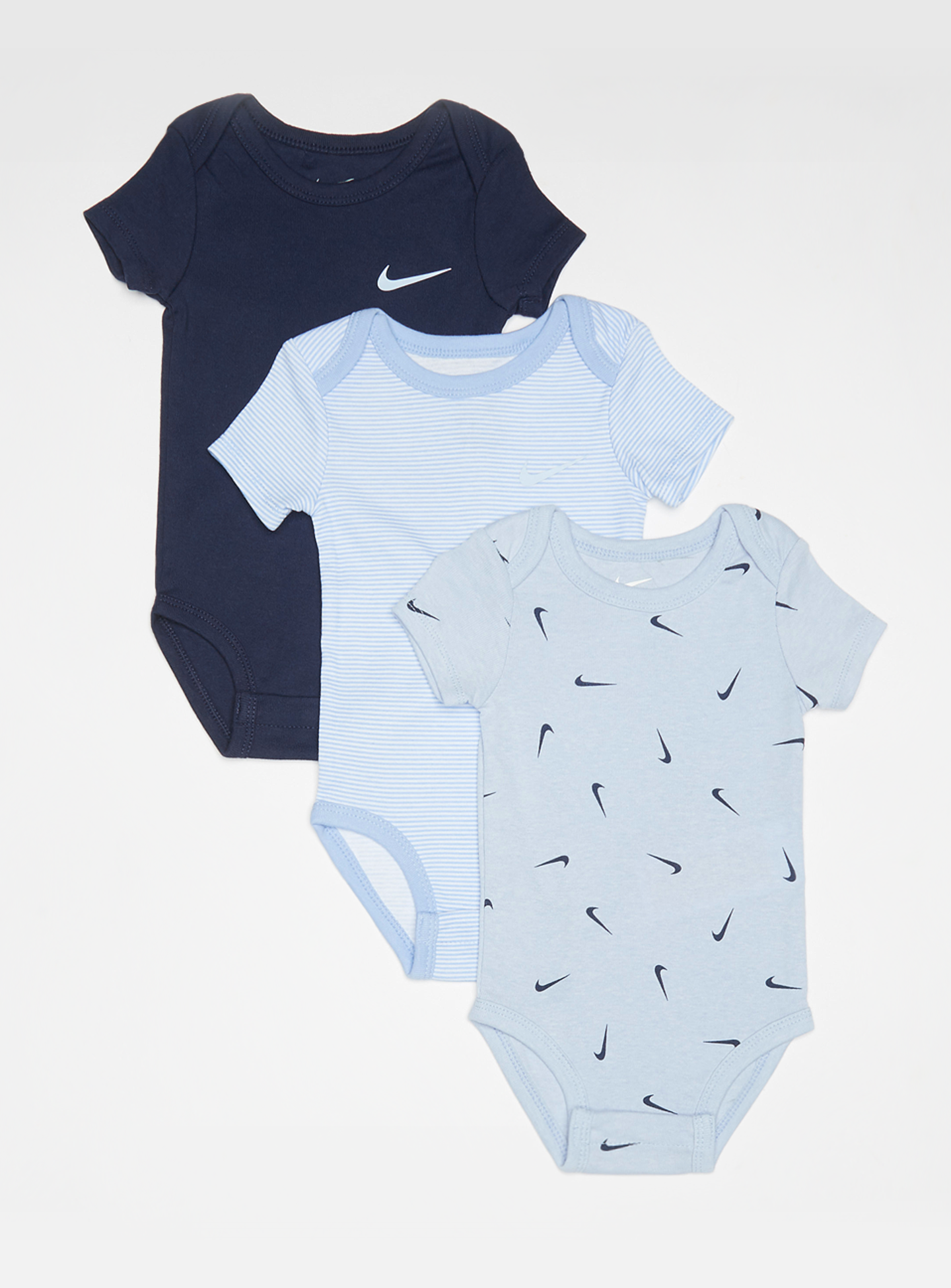 Nike, Baby Essentials Bodysuit (3 Pack), blue, Image 1 of 8