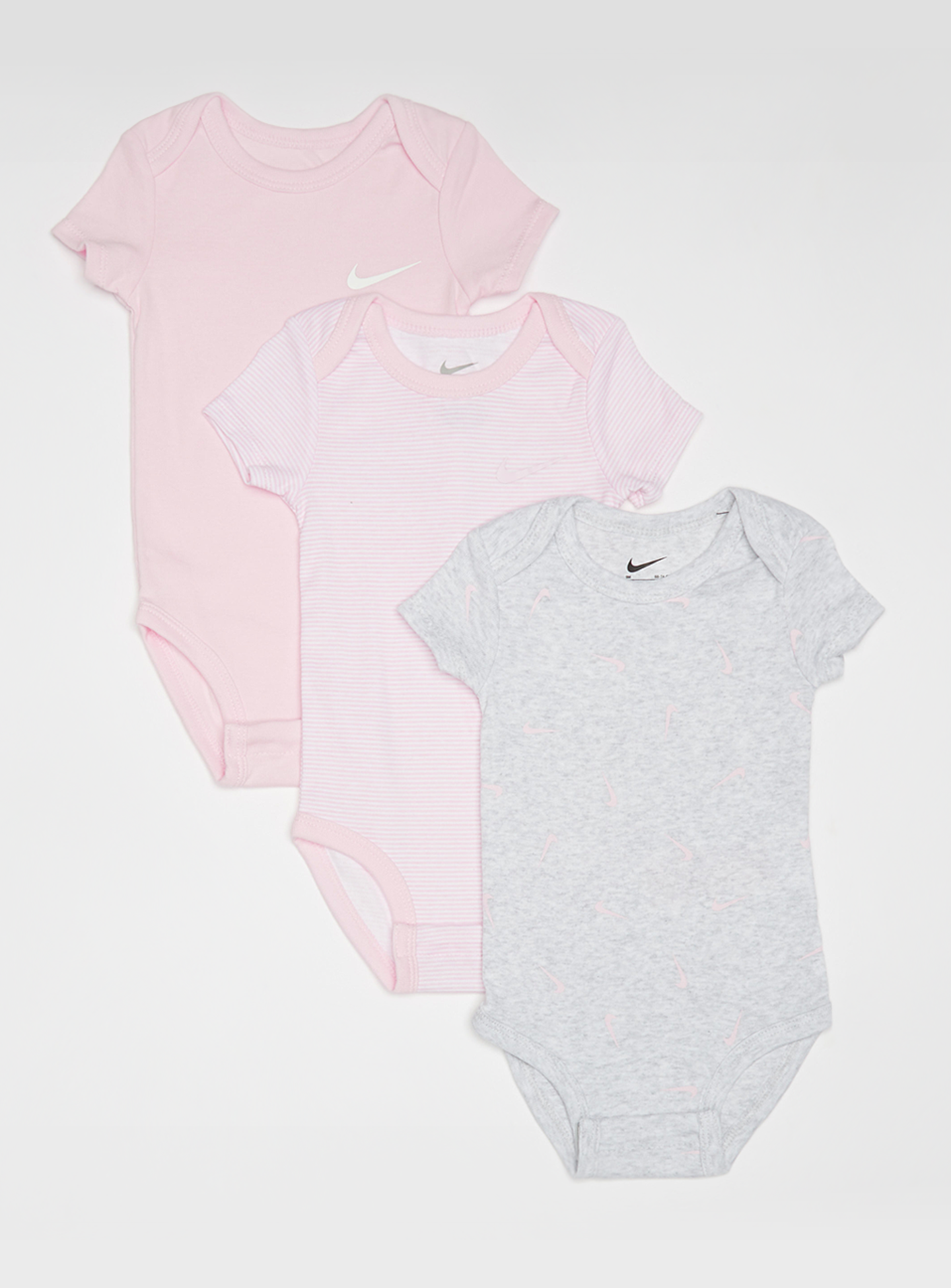 Nike, Baby Essentials Bodysuit (3 Pack), light pink, Image 1 of 8