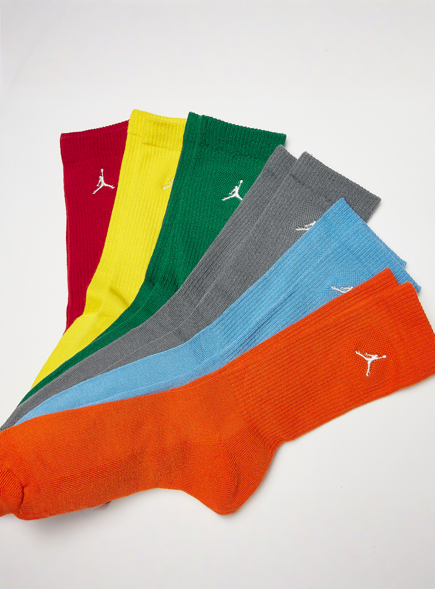 Jordan, 6 PACK - Everyday Essentials Crew Socks, multi-colour, Image 2 of 2