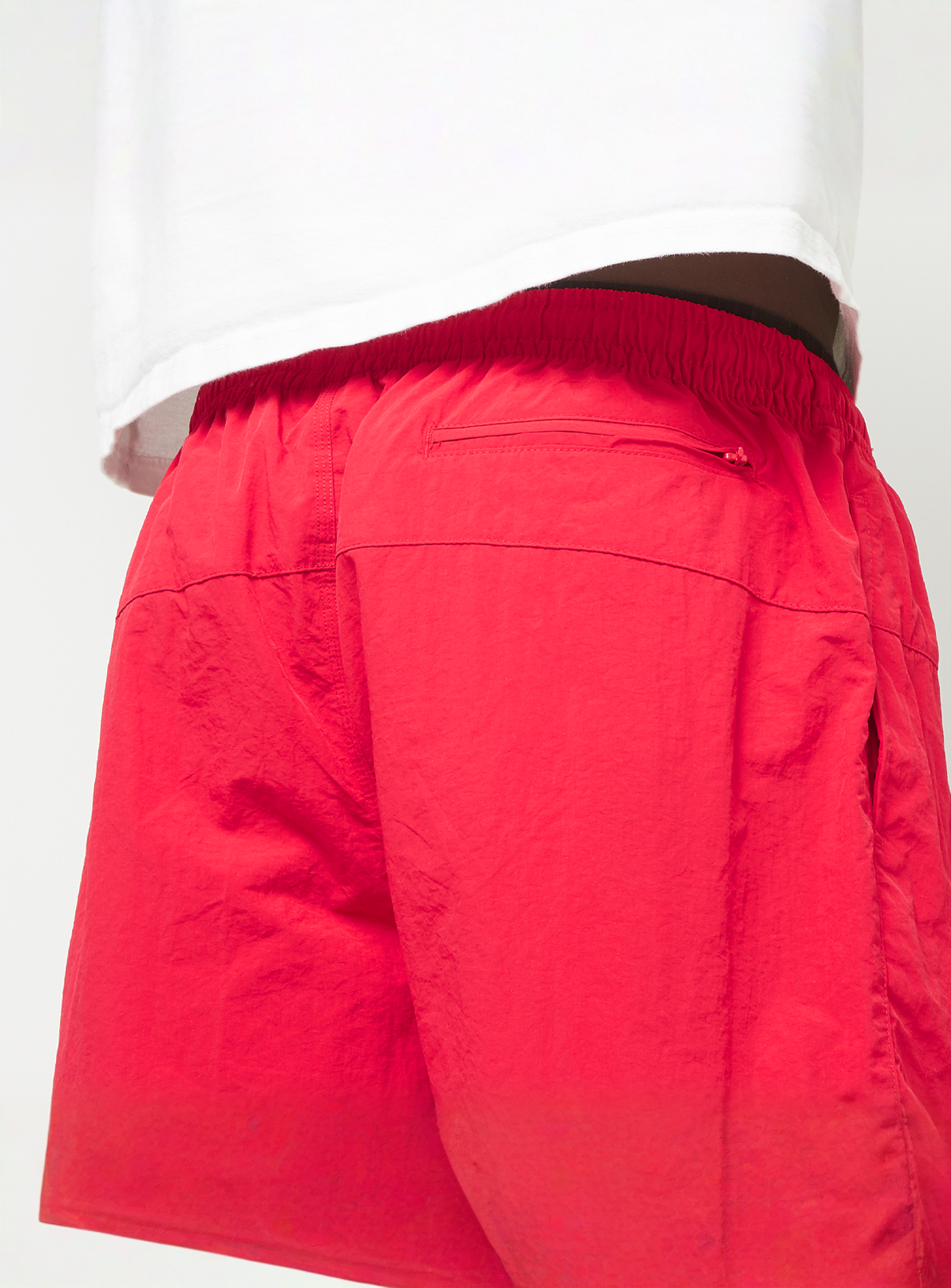Urban Classics, Block Swim Shorts, red, Image 4 of 5