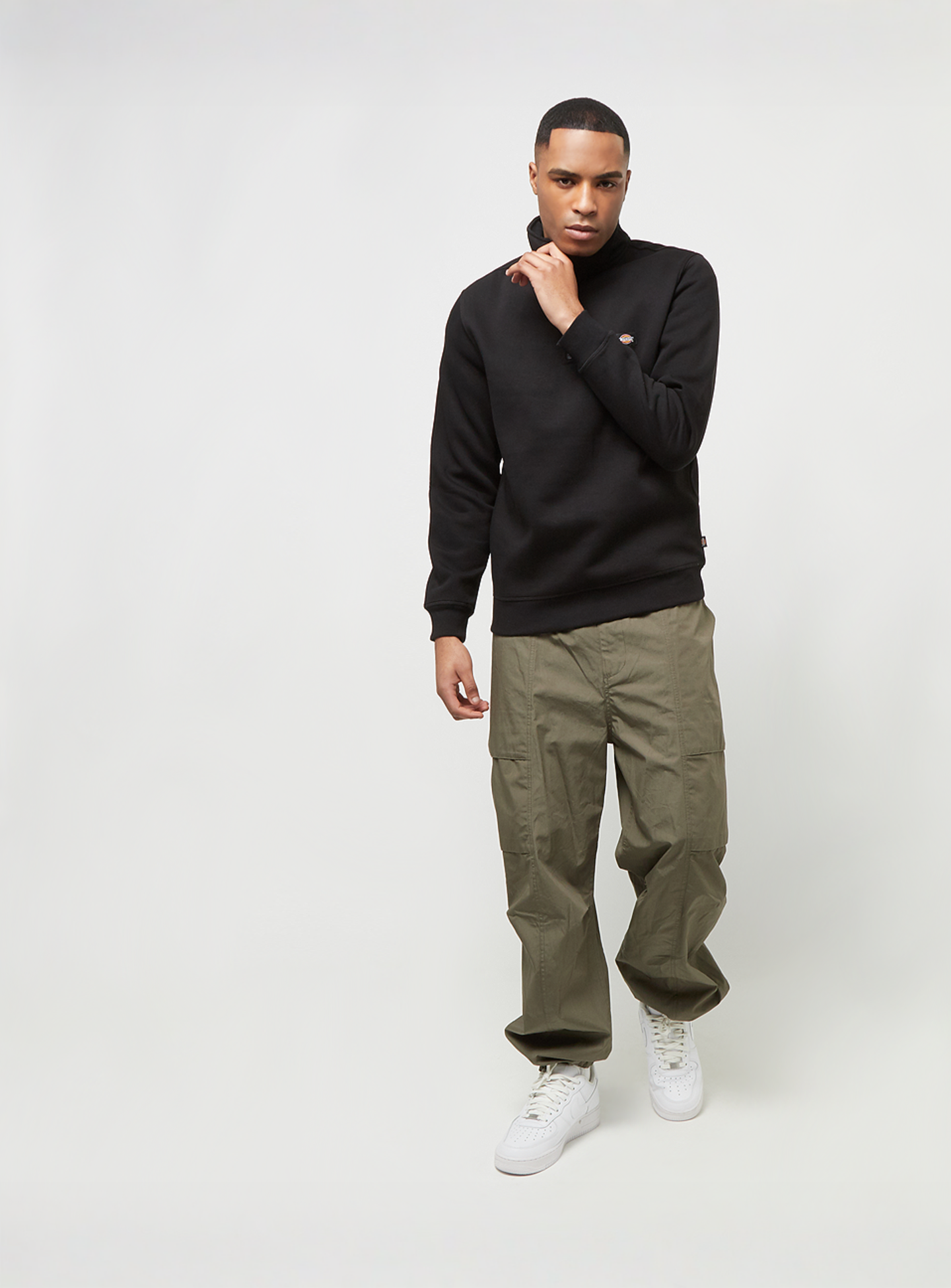 Dickies, Oakport Quarter Zip, black, Image 4 of 4