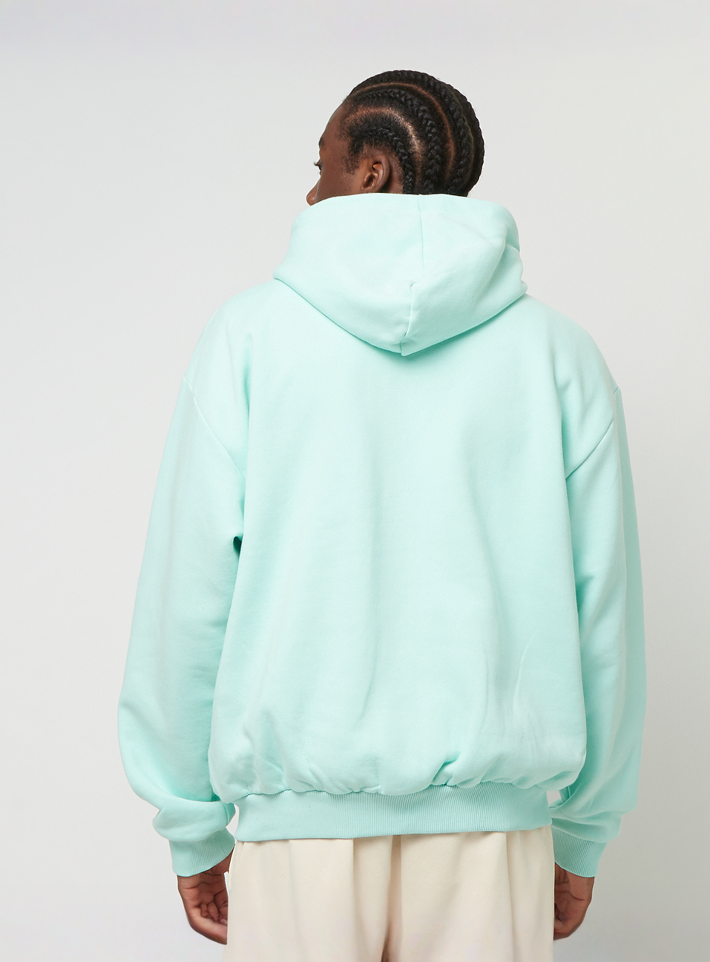 Karl Kani, Small Signature Essential Oversized Zip Hoodie, turquoise, Image 2 of 4