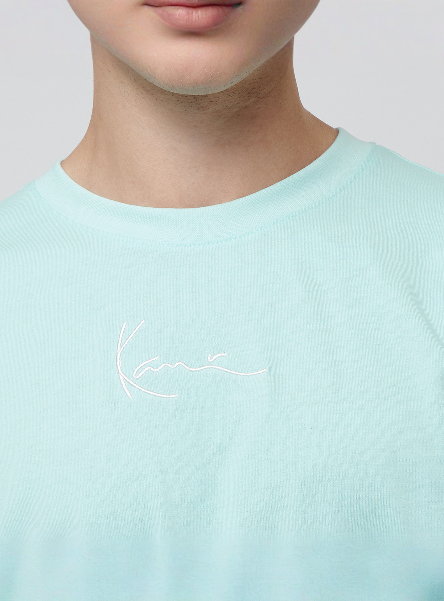 Karl Kani, Small Signature Essential Tee, turquoise, Image 3 of 4