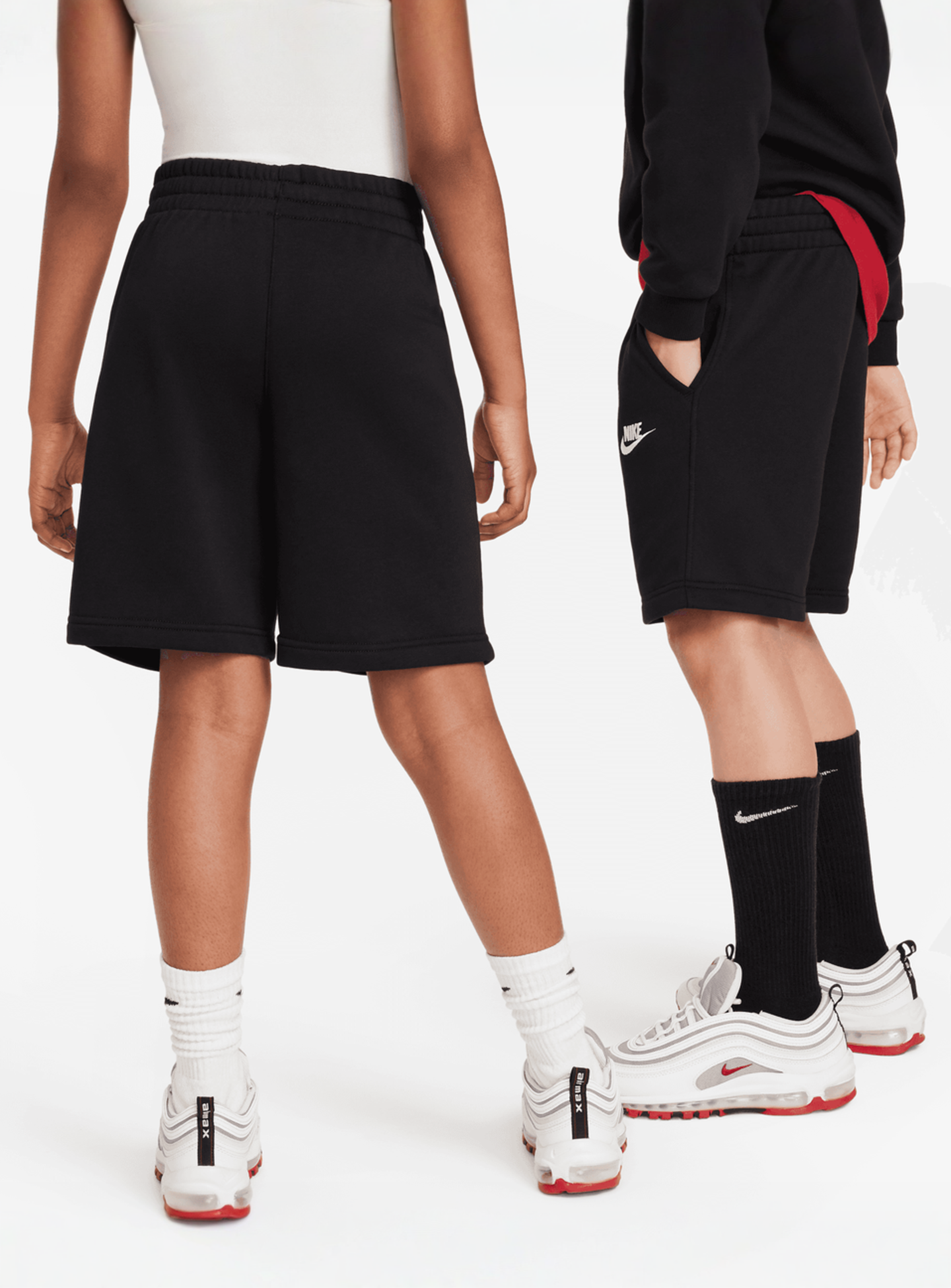 Nike, Sportswear Club Fleece French-Terry-Shorts, black, Image 2 of 7