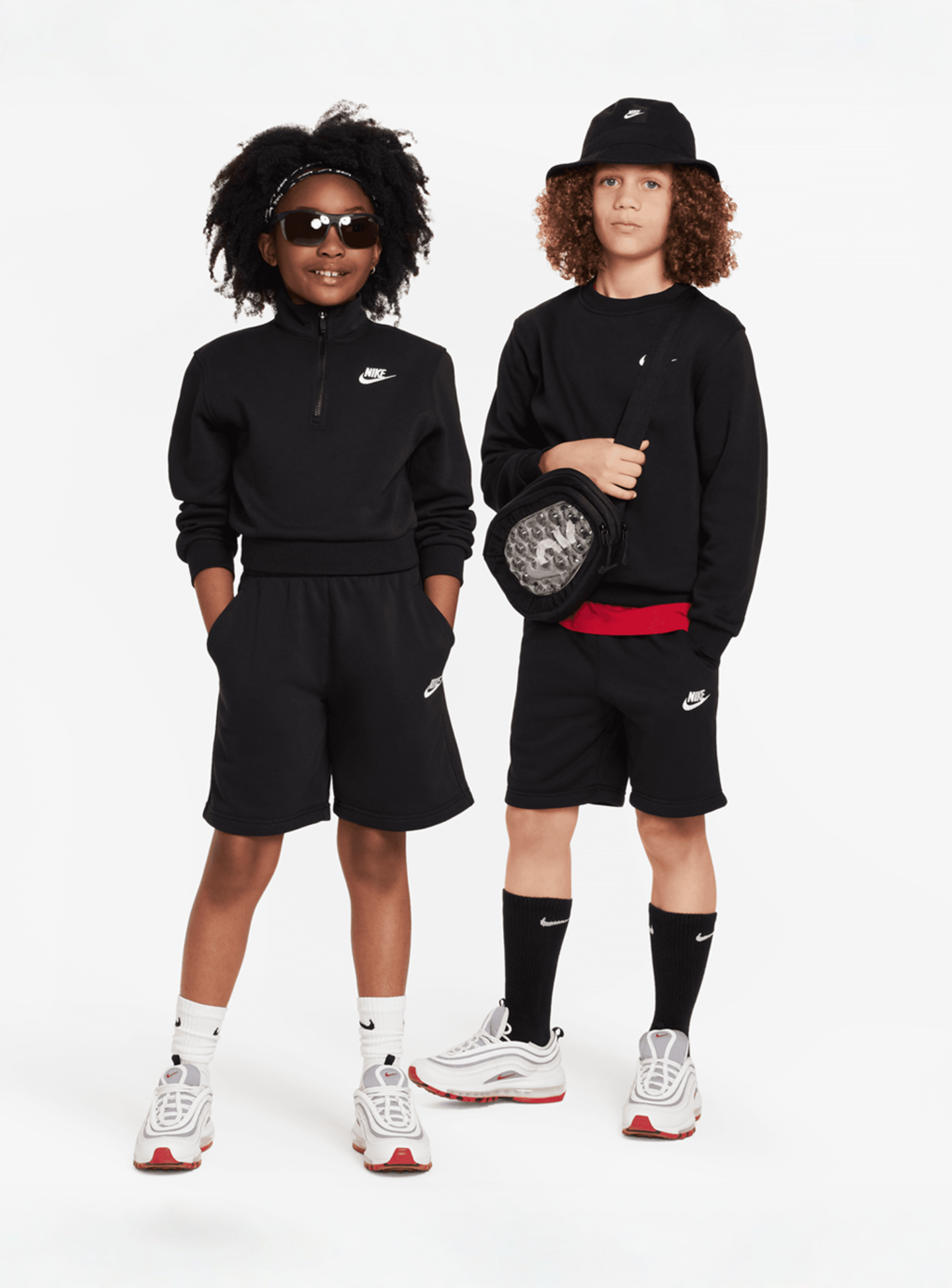 Nike, Sportswear Club Fleece French-Terry-Shorts, black, Image 7 of 7