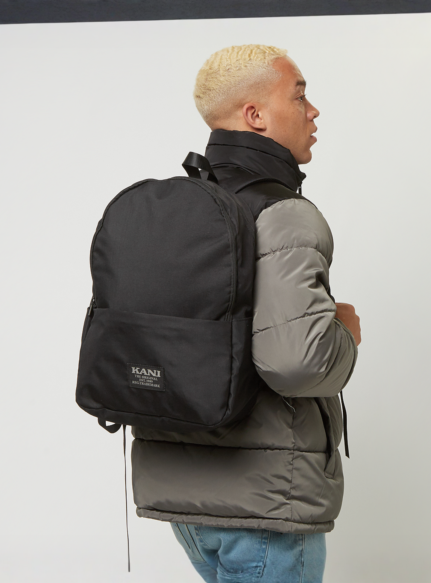 Karl Kani, Retro Back to School Backpack, black, Image 6 of 6