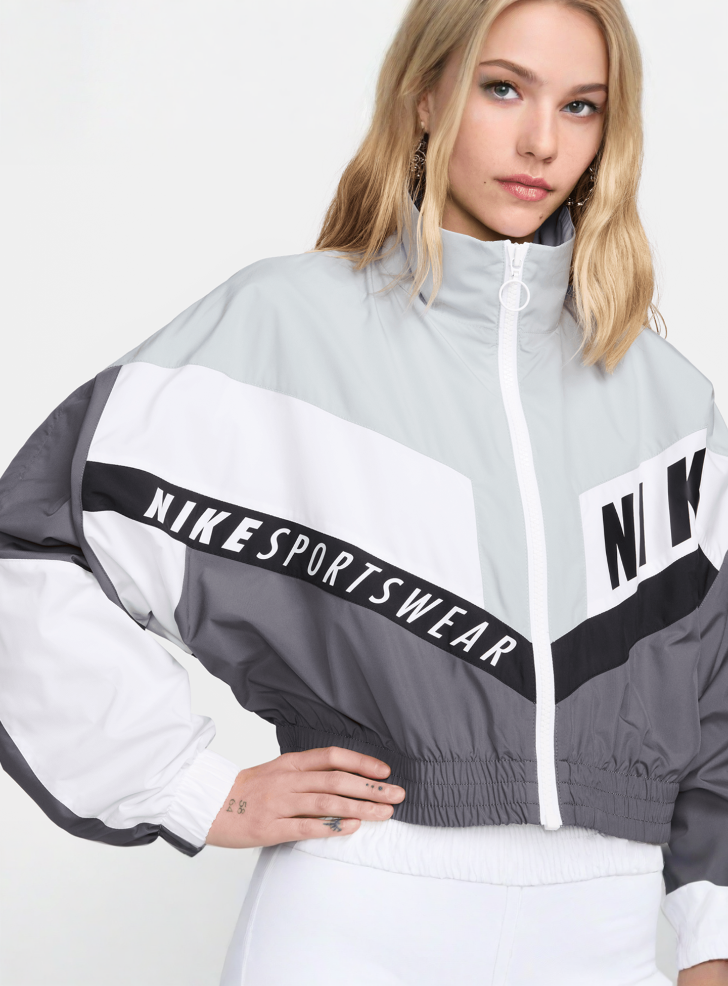 Nike, Sportswear Woven Jacket, grey, Image 4 of 7
