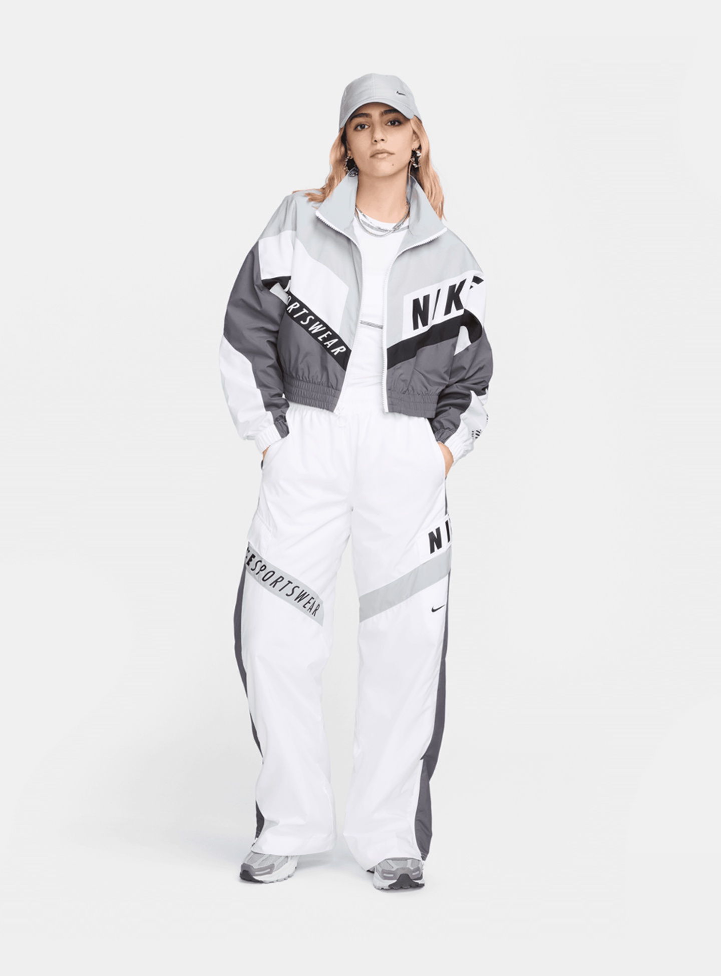 Nike, Sportswear Woven Jacket, grey, Image 7 of 7