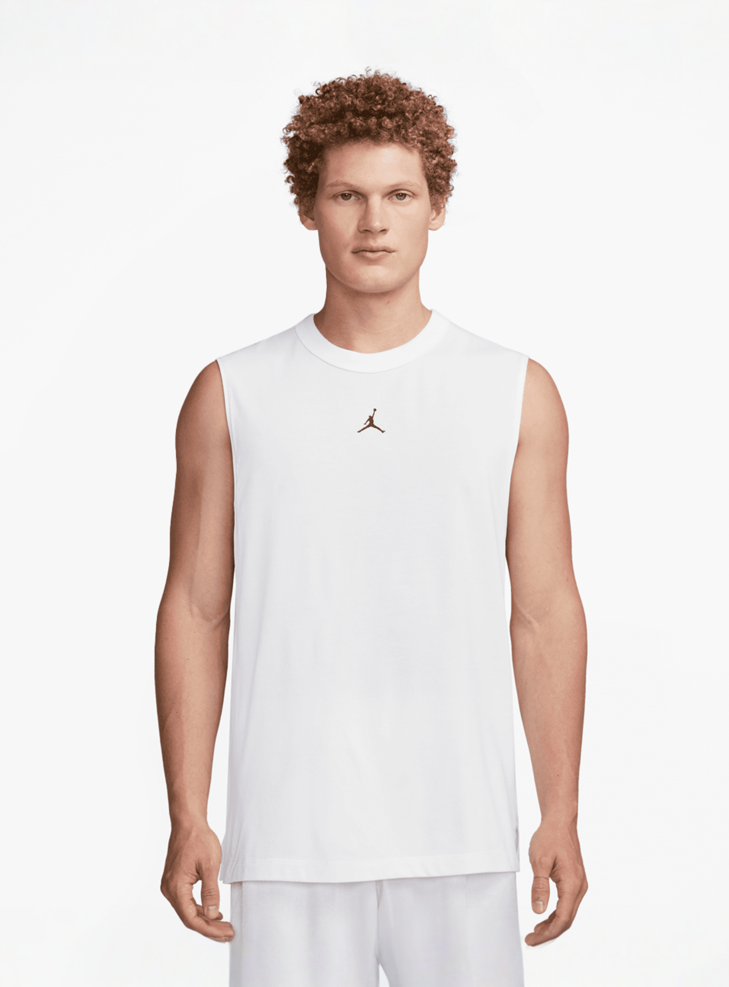 Jordan, Dri-Fit Sport Sleeveless Top, white, Image 1 of 3
