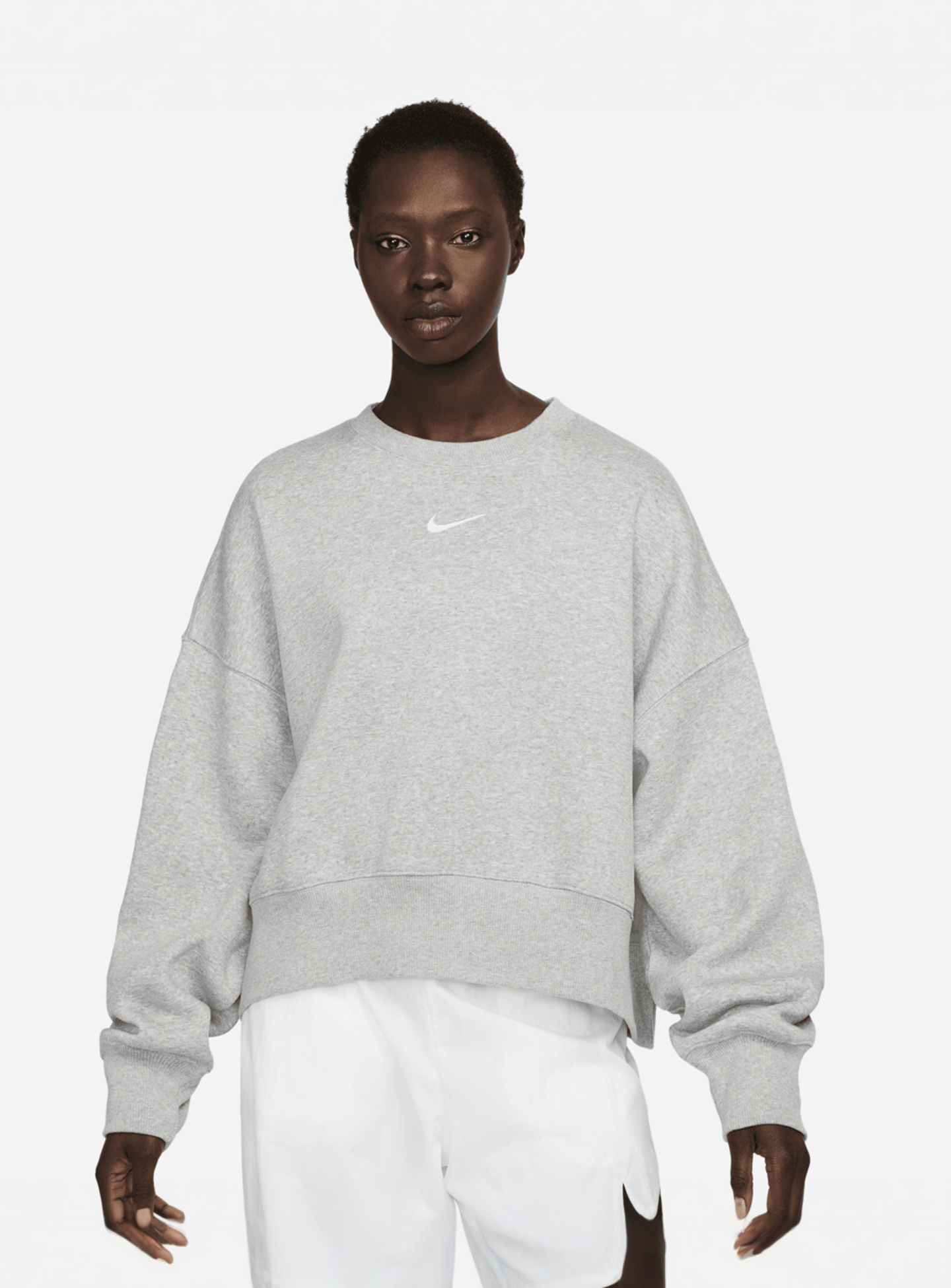 Nike, Sportswear Phoenix Fleece Oversized Hoodie, grey, Image 1 of 4