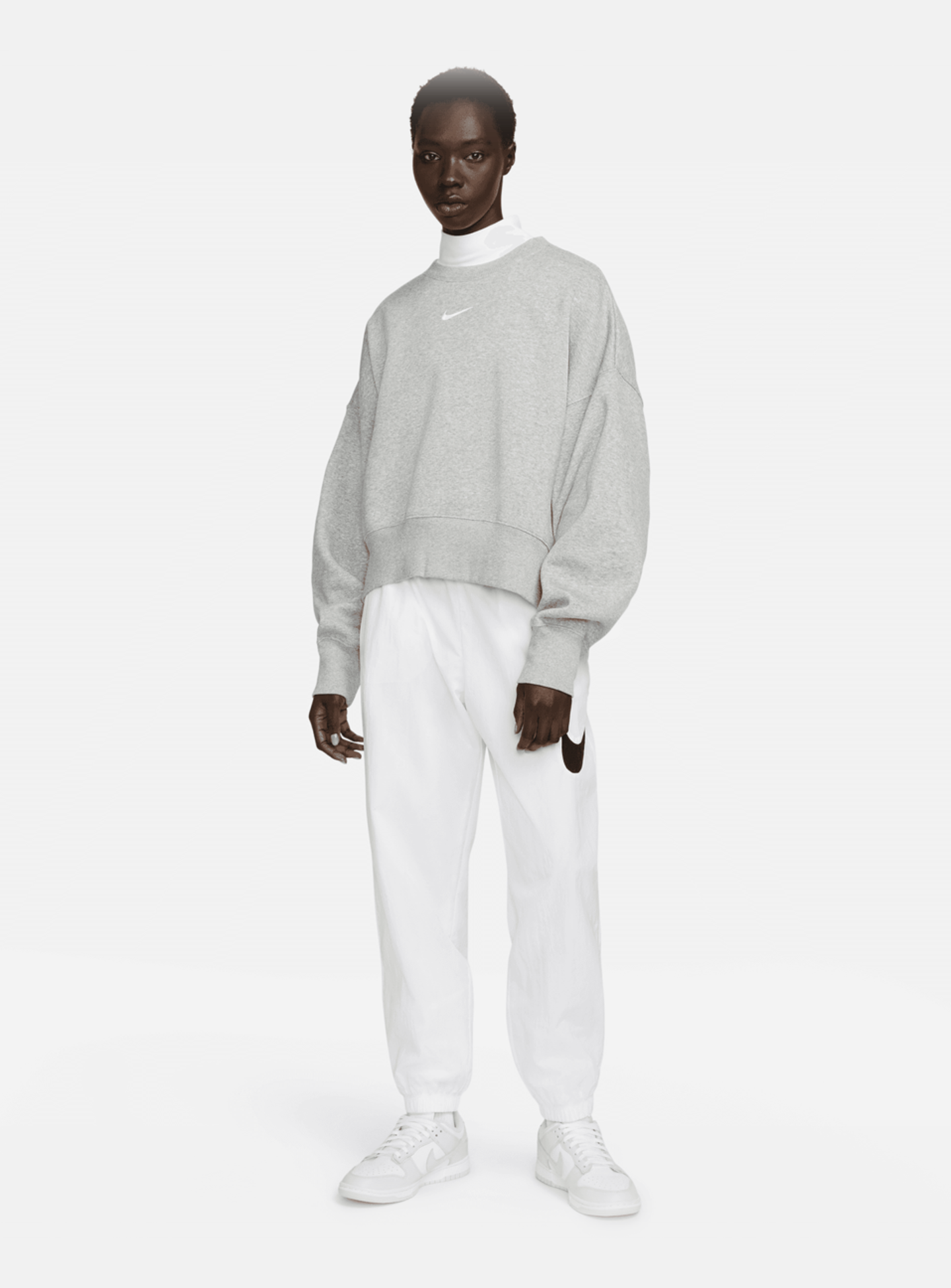 Nike, Sportswear Phoenix Fleece Oversized Hoodie, grey, Image 4 of 4