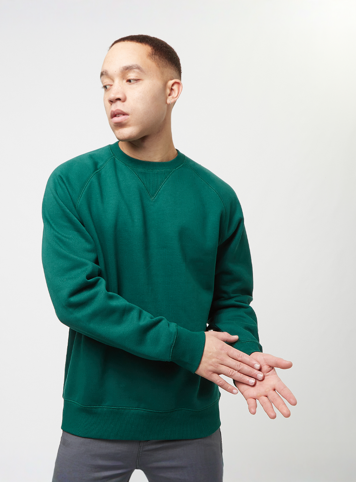 Carhartt WIP, Chase Sweatshirt, green, Image 1 of 4