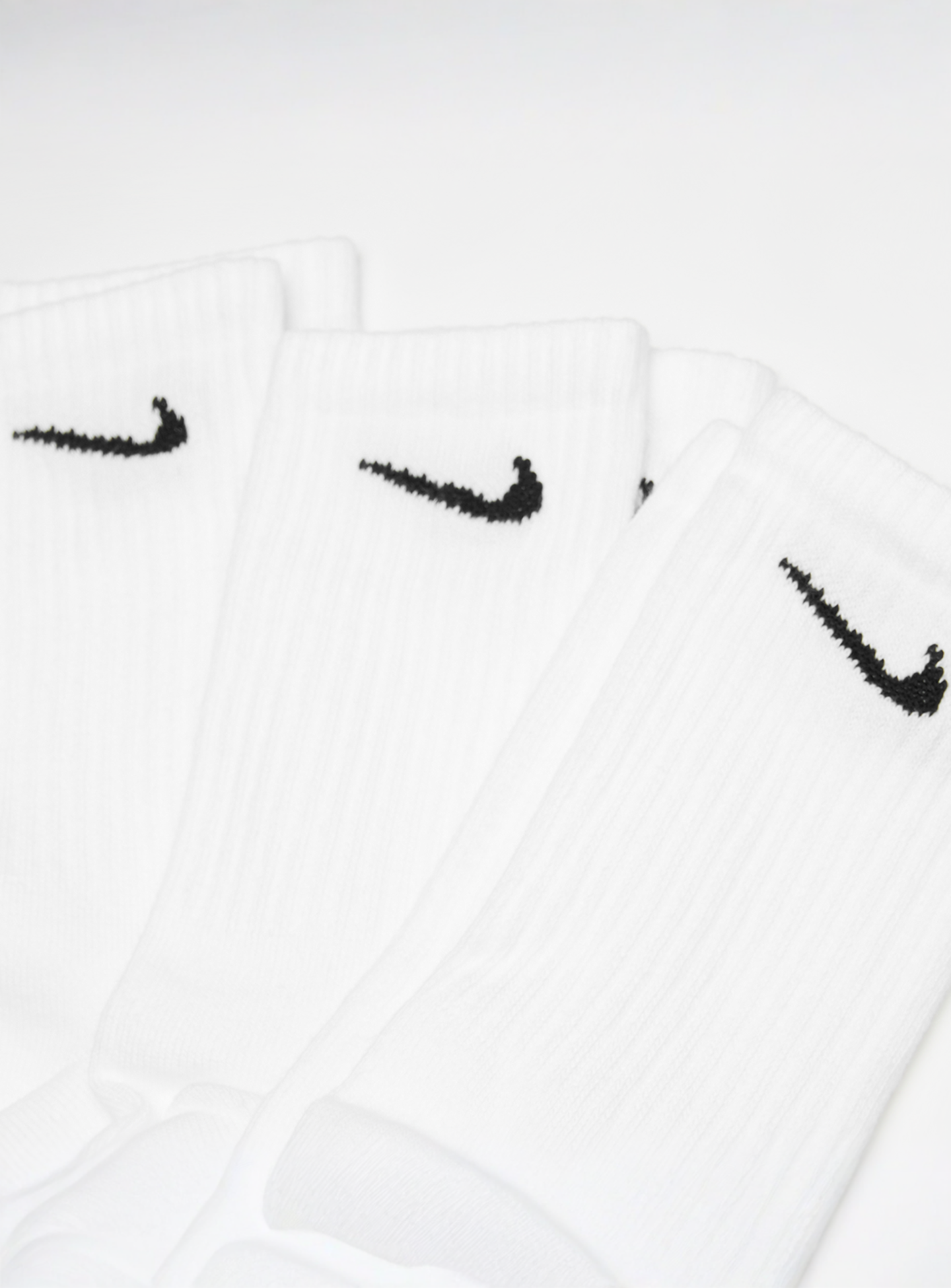 Nike, 3 PACK - Everyday Cushion Crew Lightweight Socks, white, Image 2 of 2