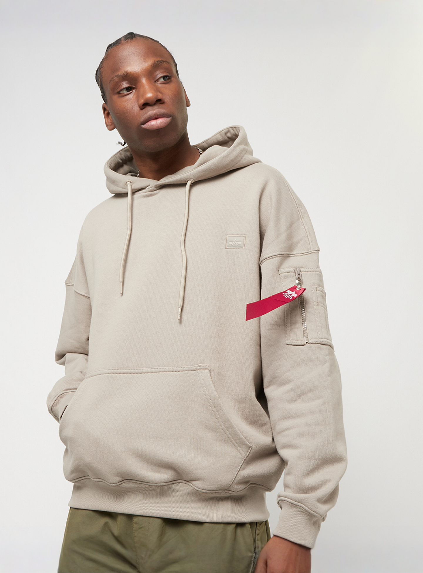 Alpha Industries, Essentials RL Hoody, beige, Image 1 of 5