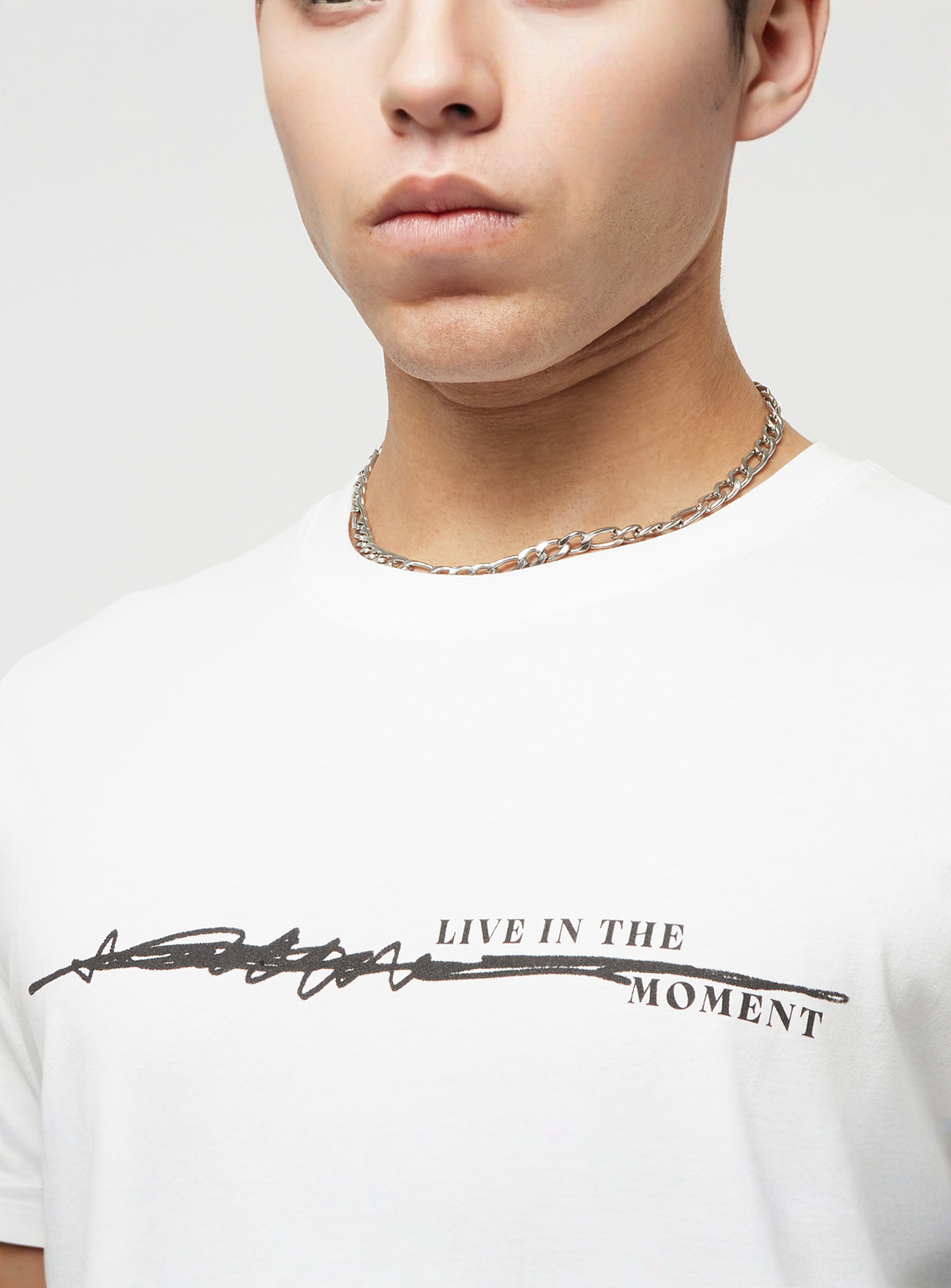 Mister Tee, Live In The Moment Tee, white, Image 3 of 5