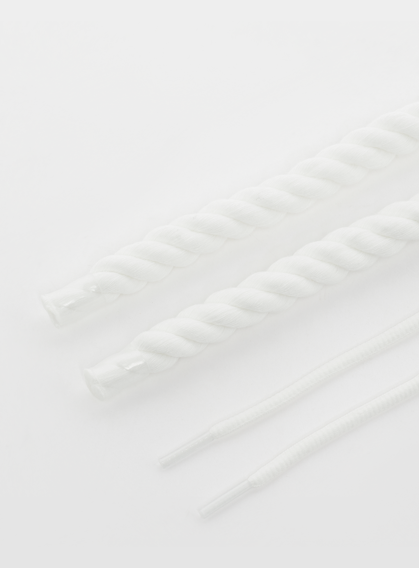 BAGGY, Rope Laces 14mm Set 100cm, white, Image 2 of 2