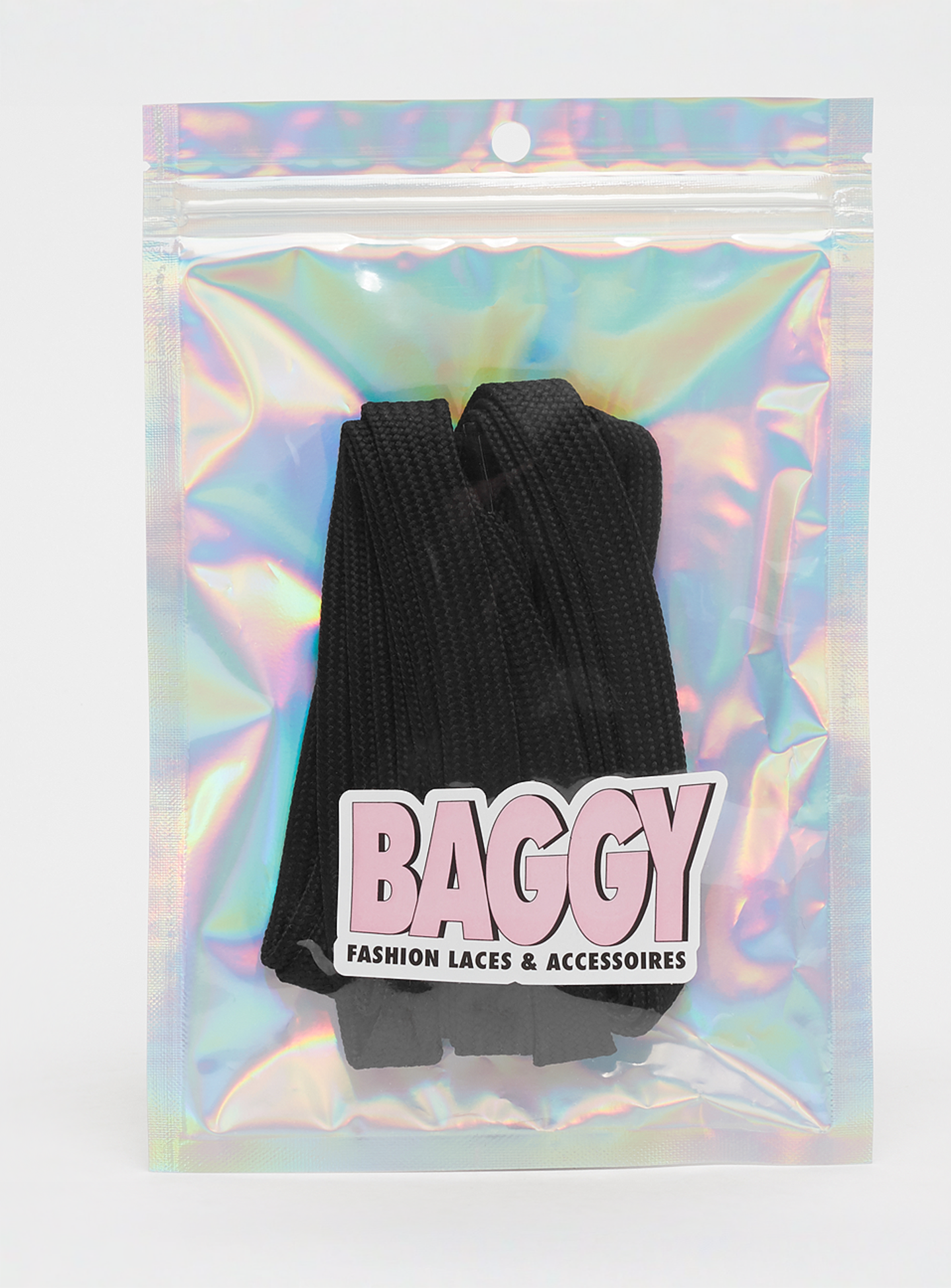 BAGGY, Fat Laces 2 Layer 160cm, black, Image 1 of 2