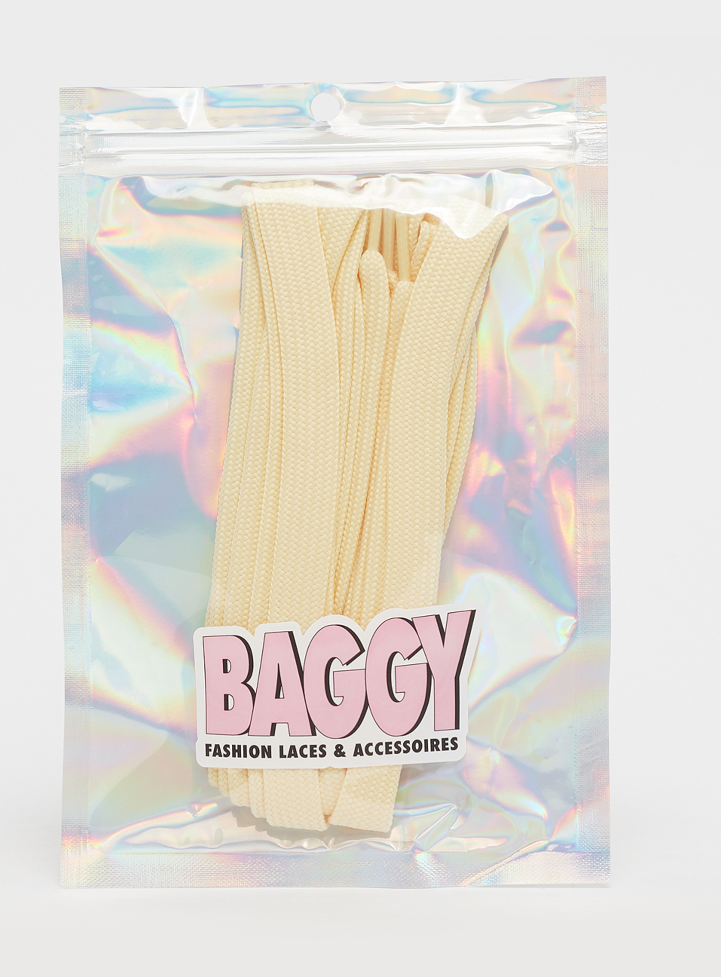 BAGGY, Fat Laces 2 Layer 160cm, yellow, Image 1 of 2