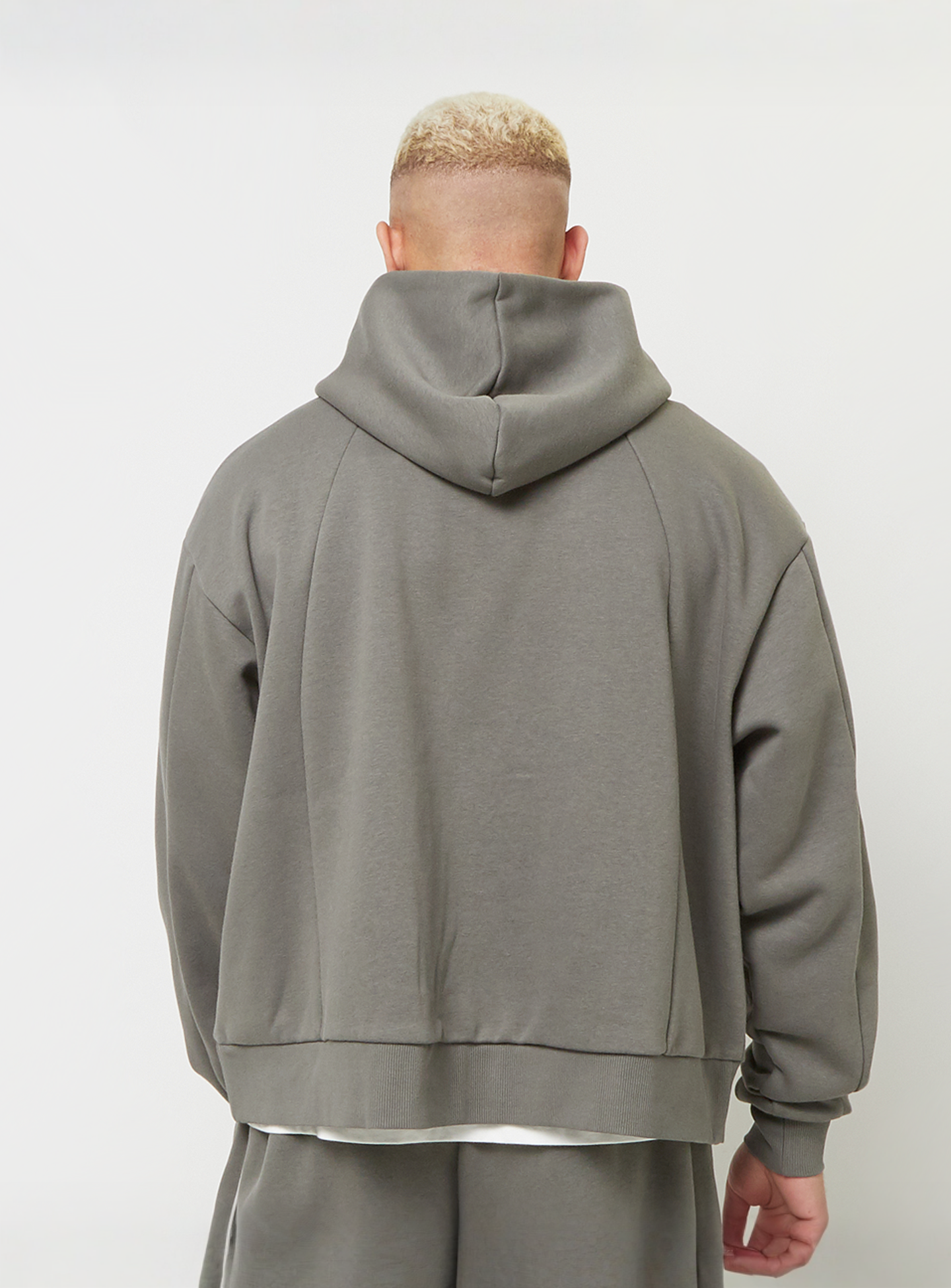 Karl Kani, Boxy Full Zip Hoodie, grey, Image 2 of 4
