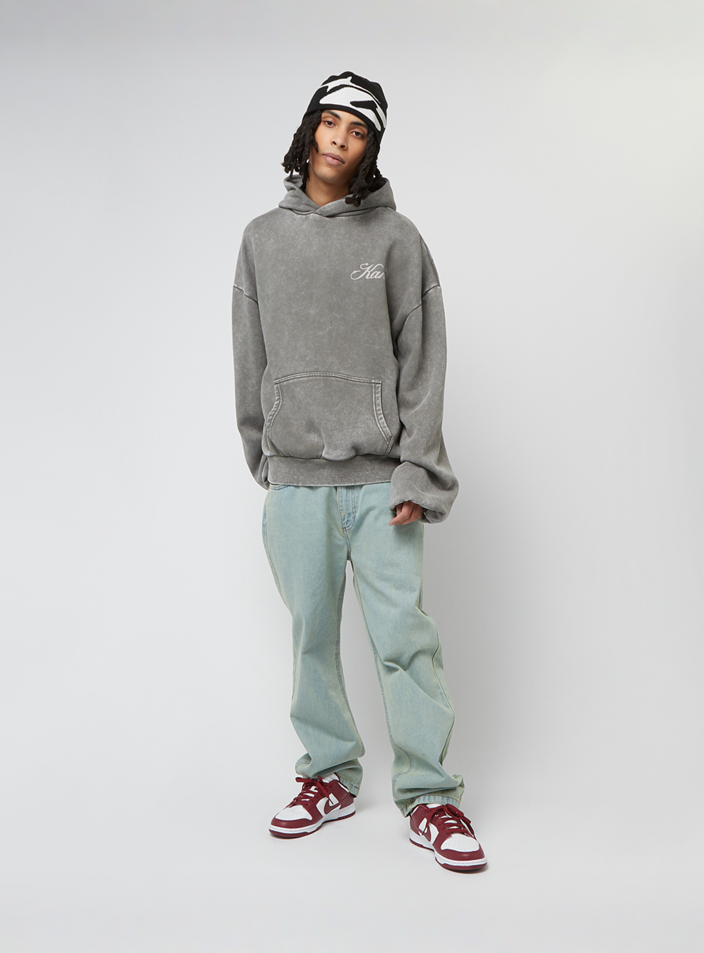Karl Kani, Oversized Hoodie, grey, Image 5 of 5