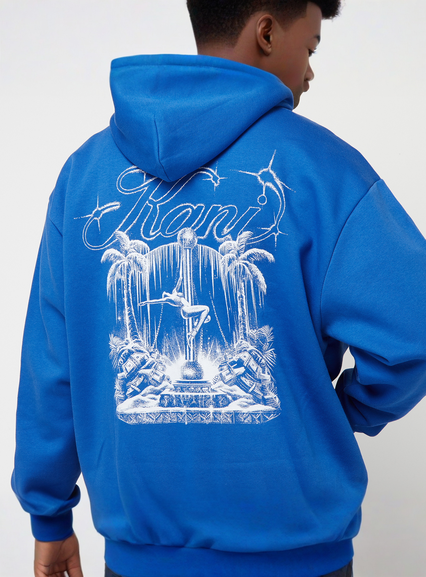 Karl Kani, Icy Dancer Backprint Hoodie, blue, Image 4 of 5