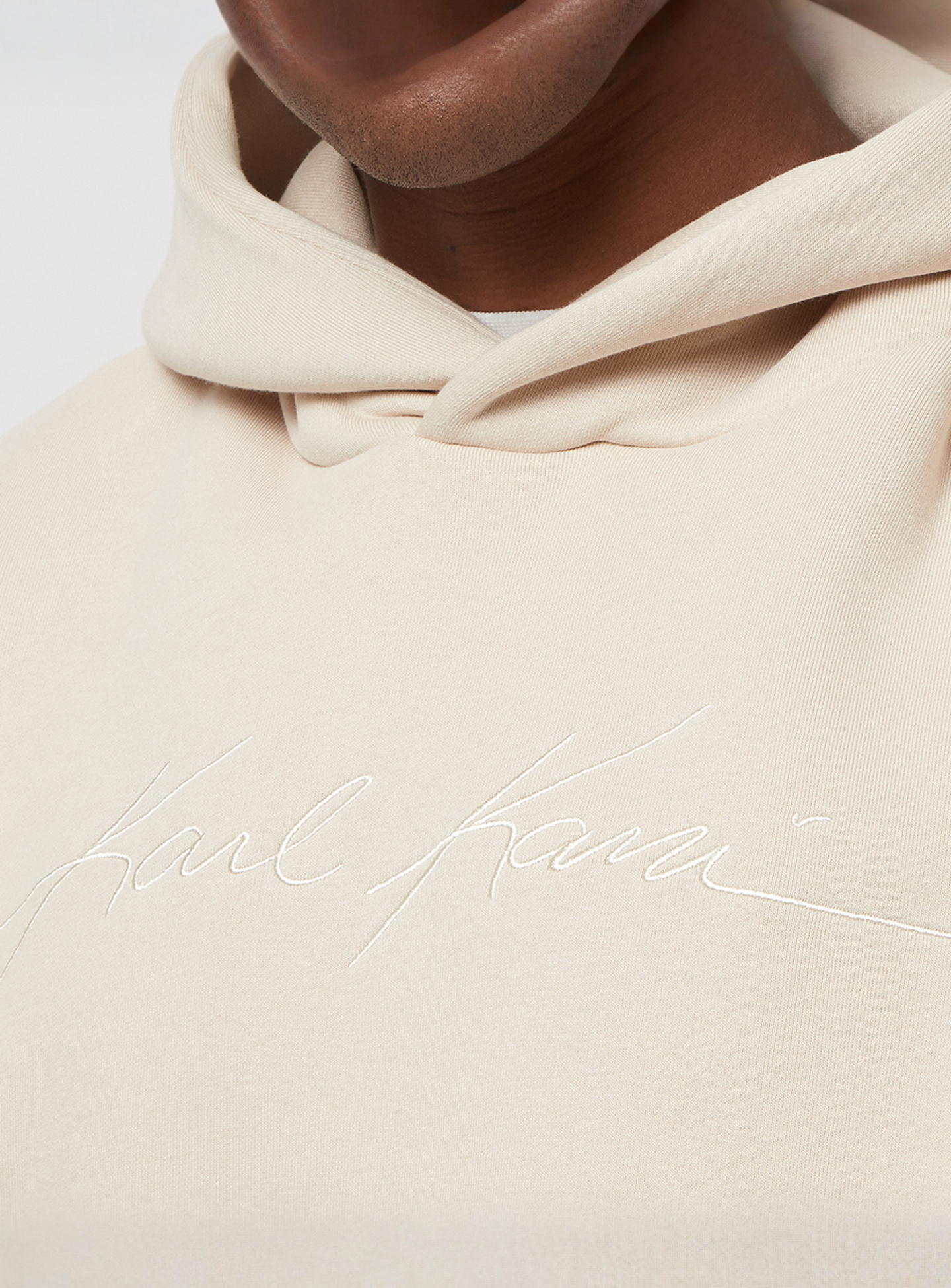 Karl Kani, Autograph Heavy Sweat OS Hoodie, beige, Image 3 of 4