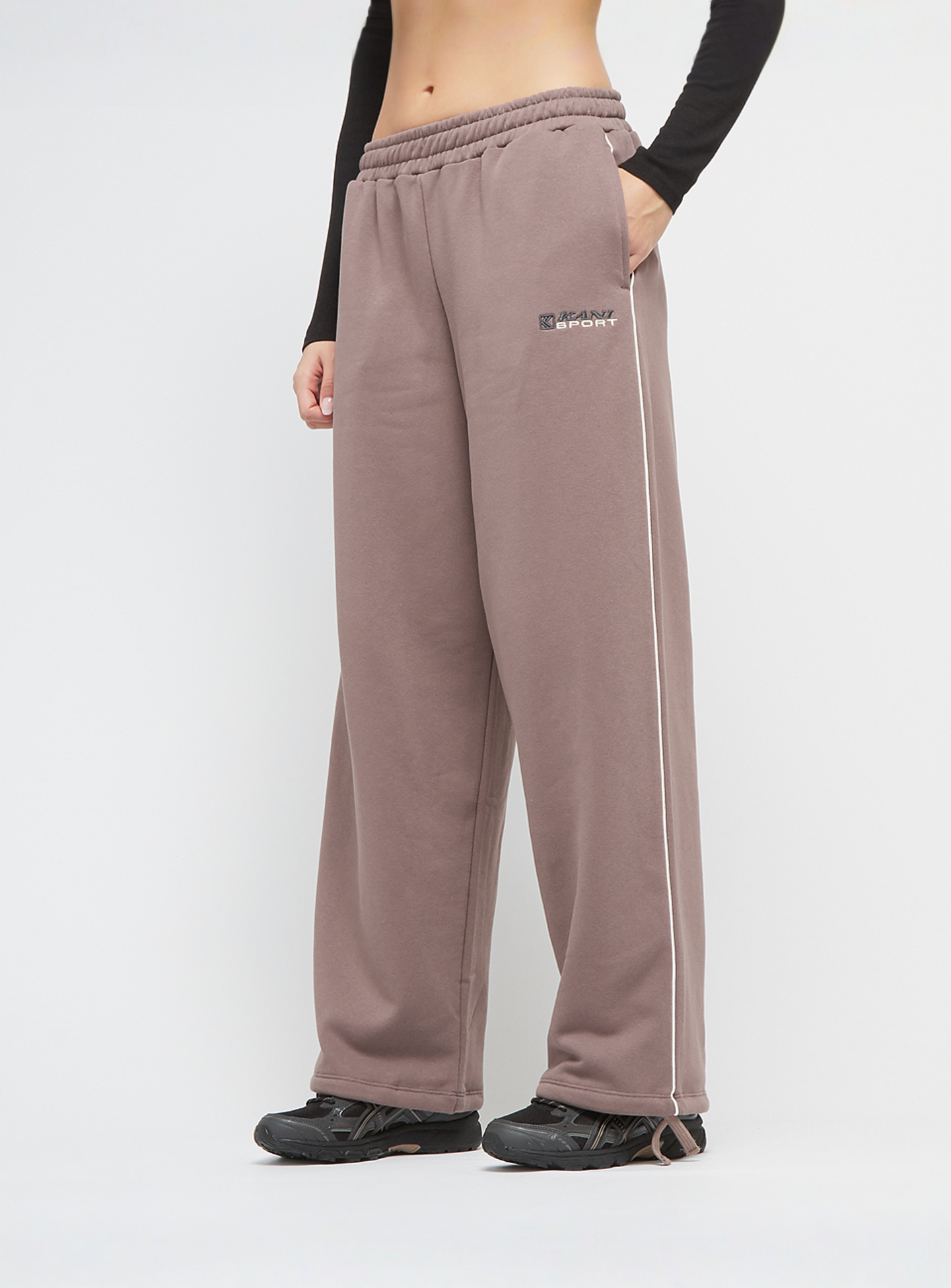 Karl Kani, Sport Relaxed Oversized Sweatpants, beige, Image 2 of 6