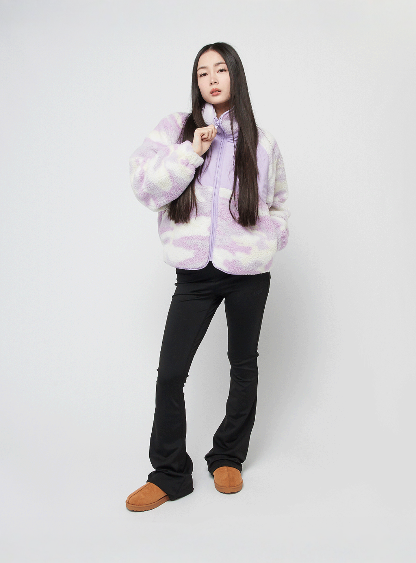 Karl Kani, Chest Signature Teddy Block Trackjacket, purple, Image 4 of 4