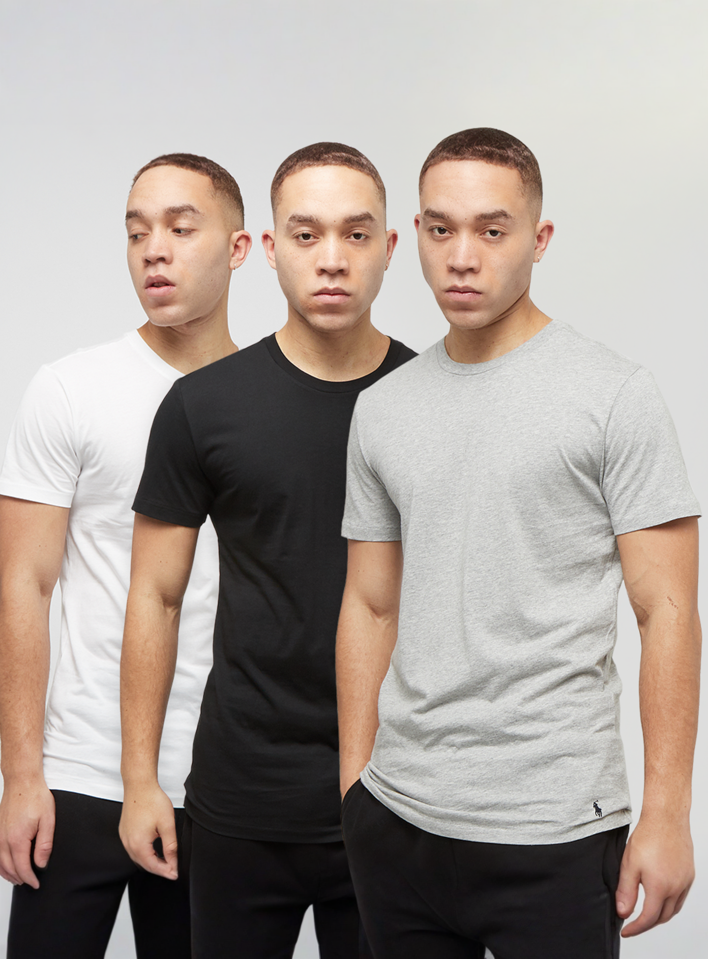 Polo Ralph Lauren, Crew Undershirt (3 Pack), multi-colour, Image 1 of 8