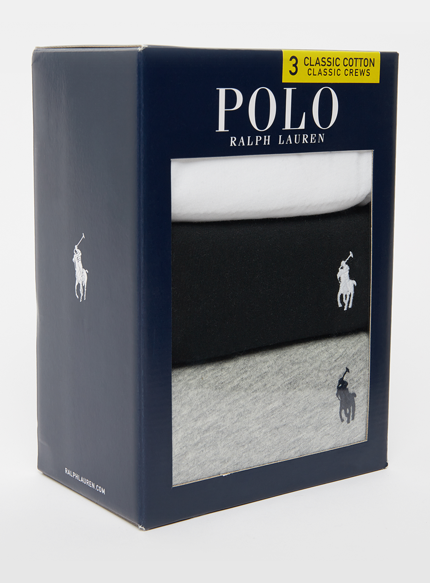 Polo Ralph Lauren, Crew Undershirt (3 Pack), multi-colour, Image 8 of 8