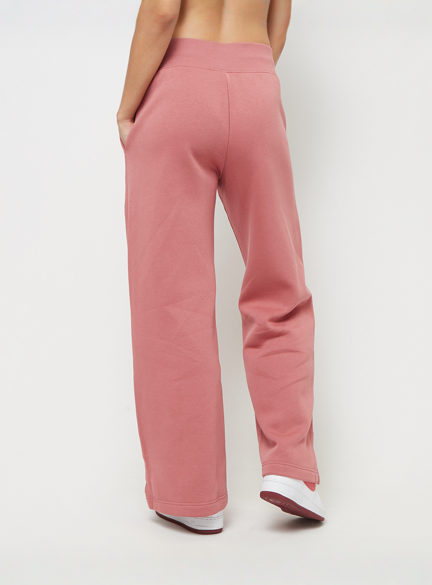 Nike, Sportswear Phoenix High-Rise Logo Wide Leg Pants, light pink, Image 2 of 4