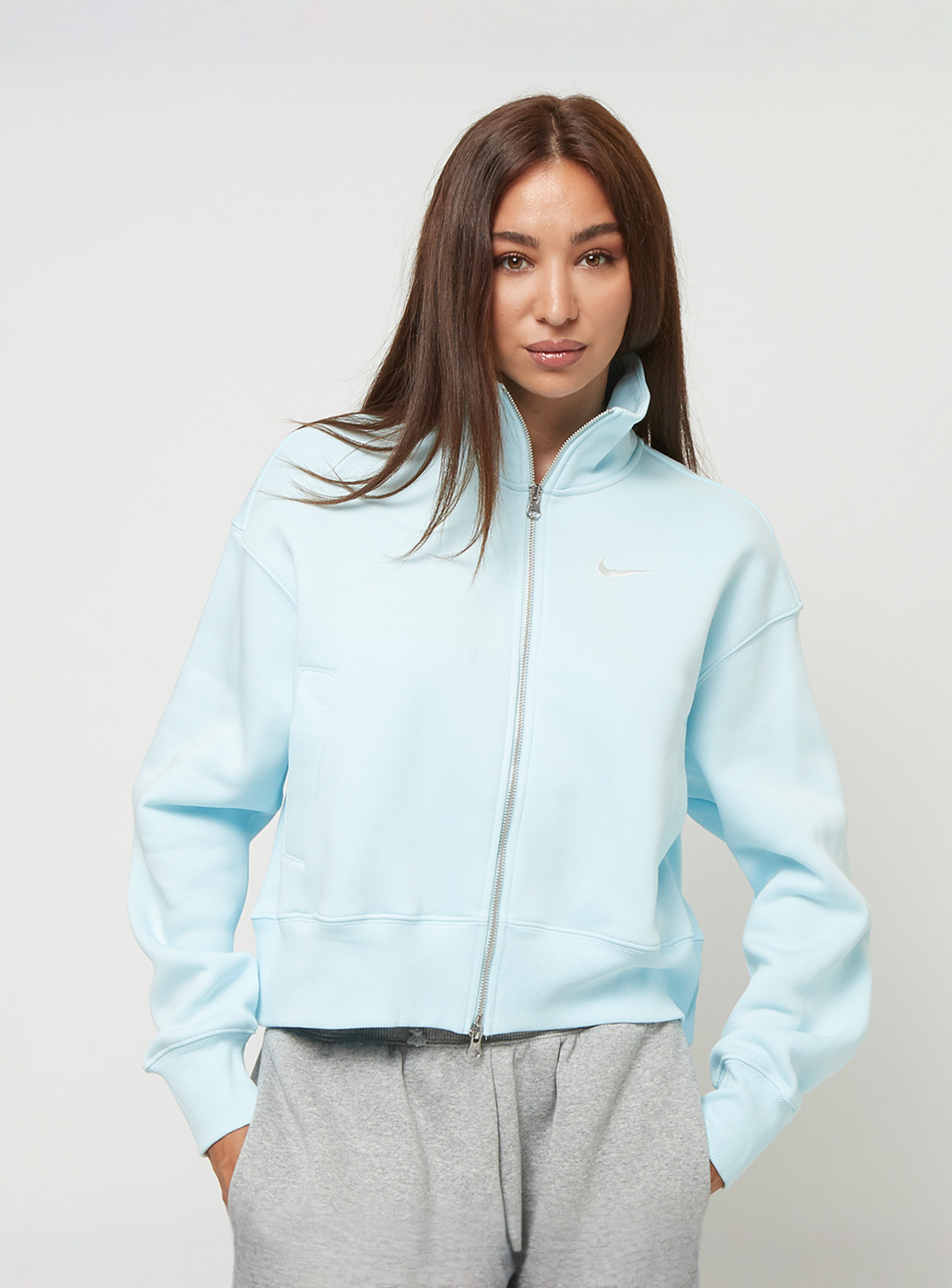 Nike, Sportswear Phoenix Fleece Oversized Jacke, blue, Image 1 of 4