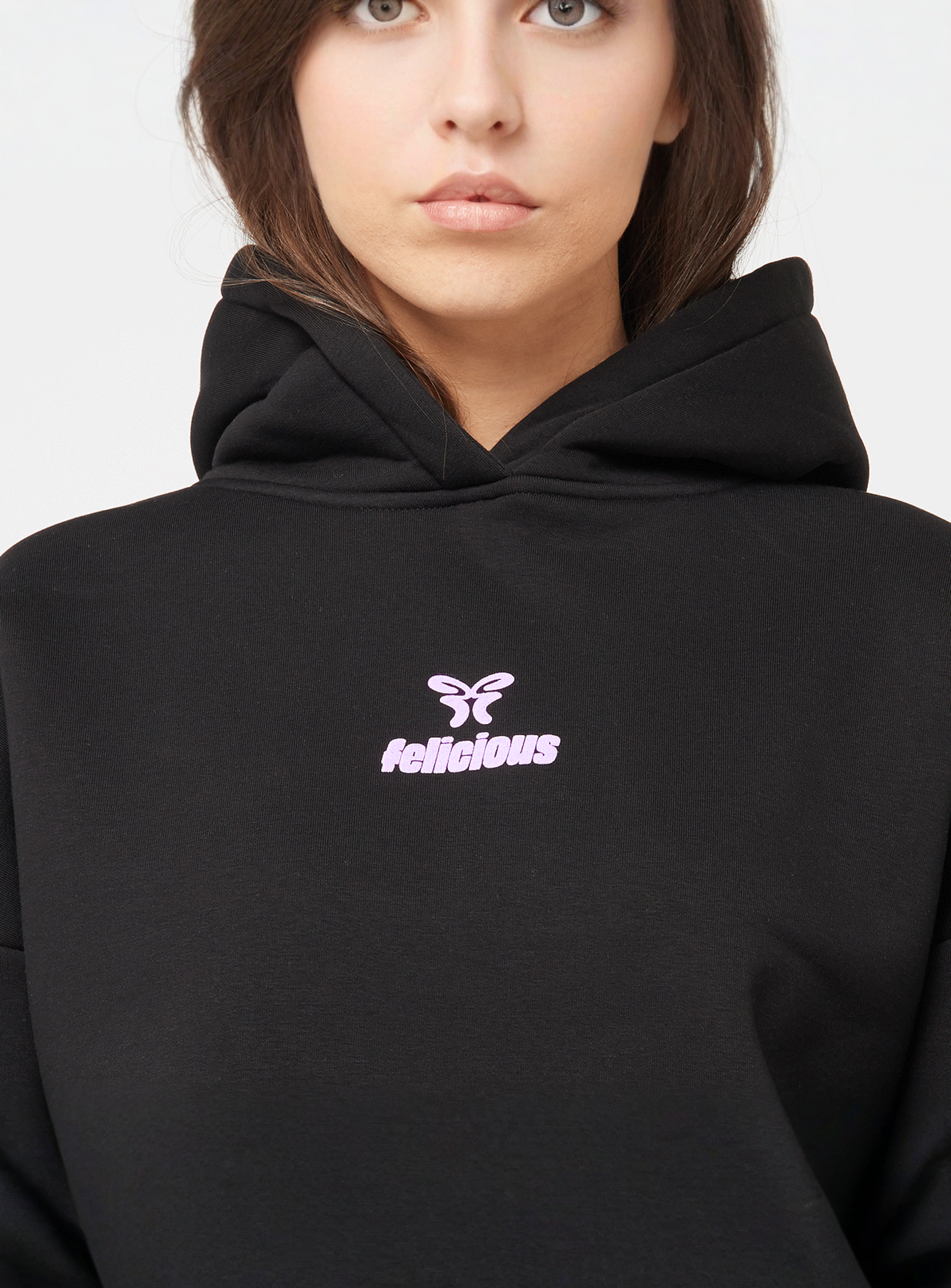 Felicious, FELI Basic Hoodie, black, Image 3 of 4