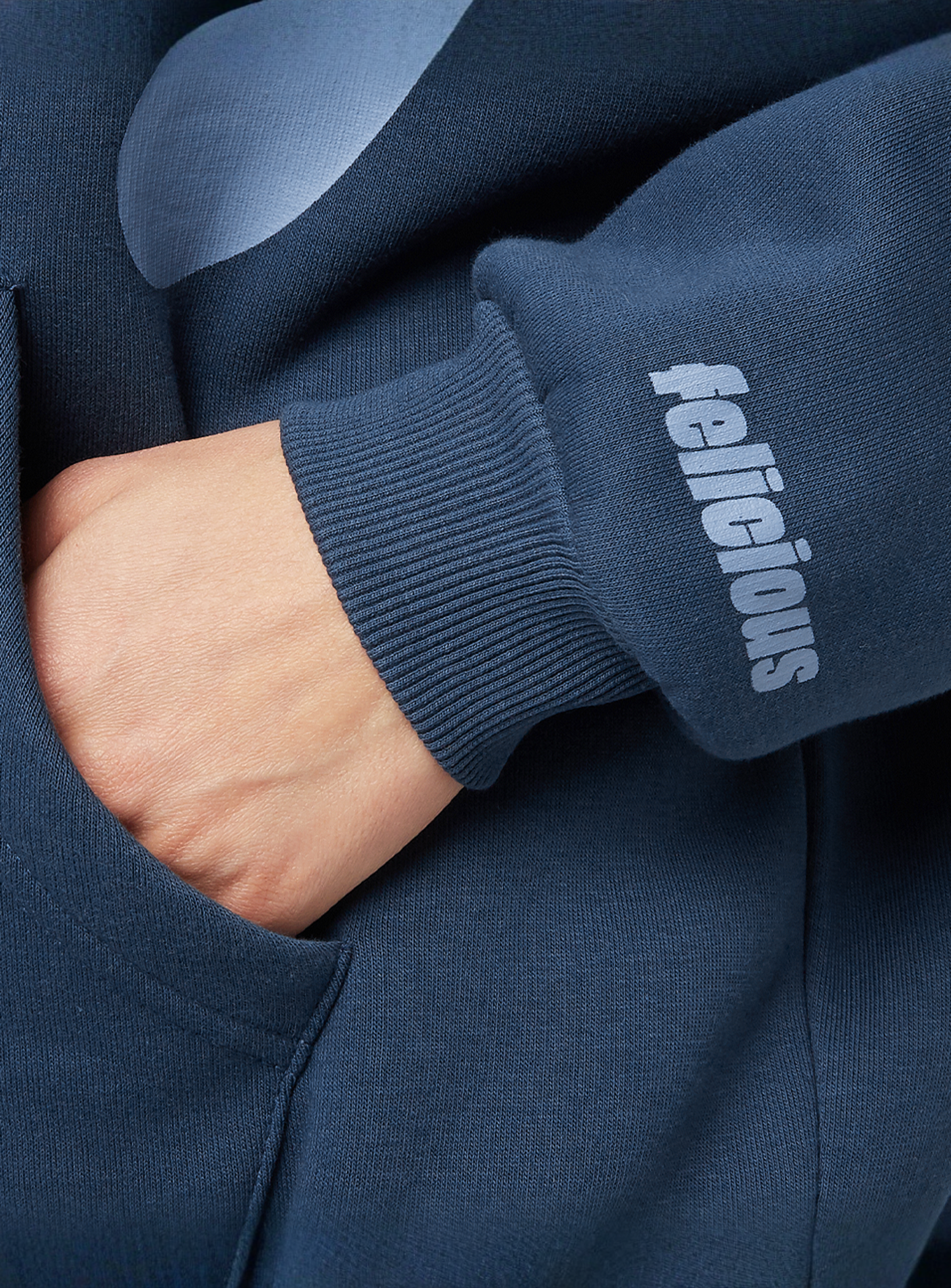 Felicious, Oversized Sweat Jacket, blue, Image 4 of 5