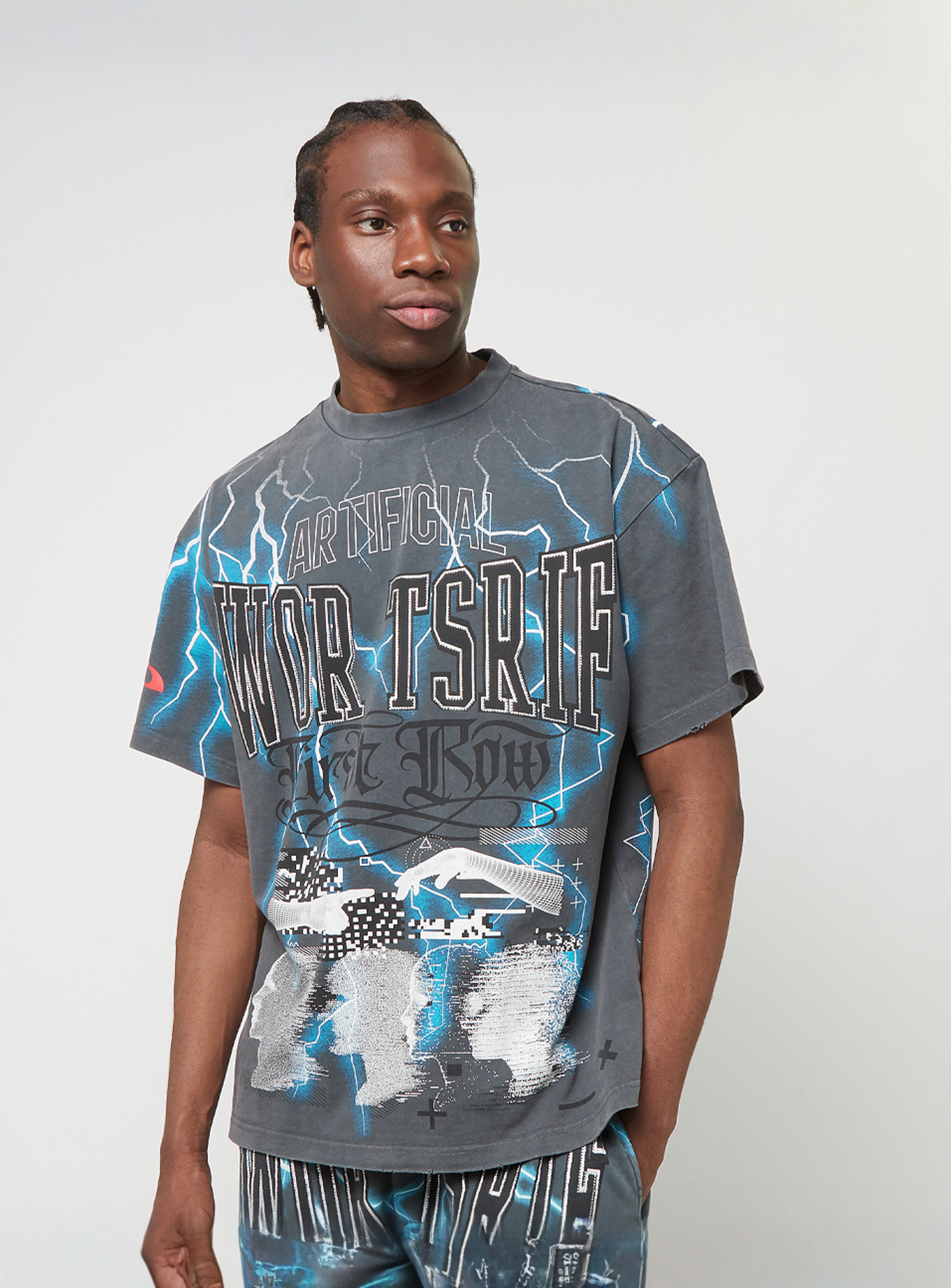 First Row, Premium Tee W/Rhinestone, grey, Image 1 of 6