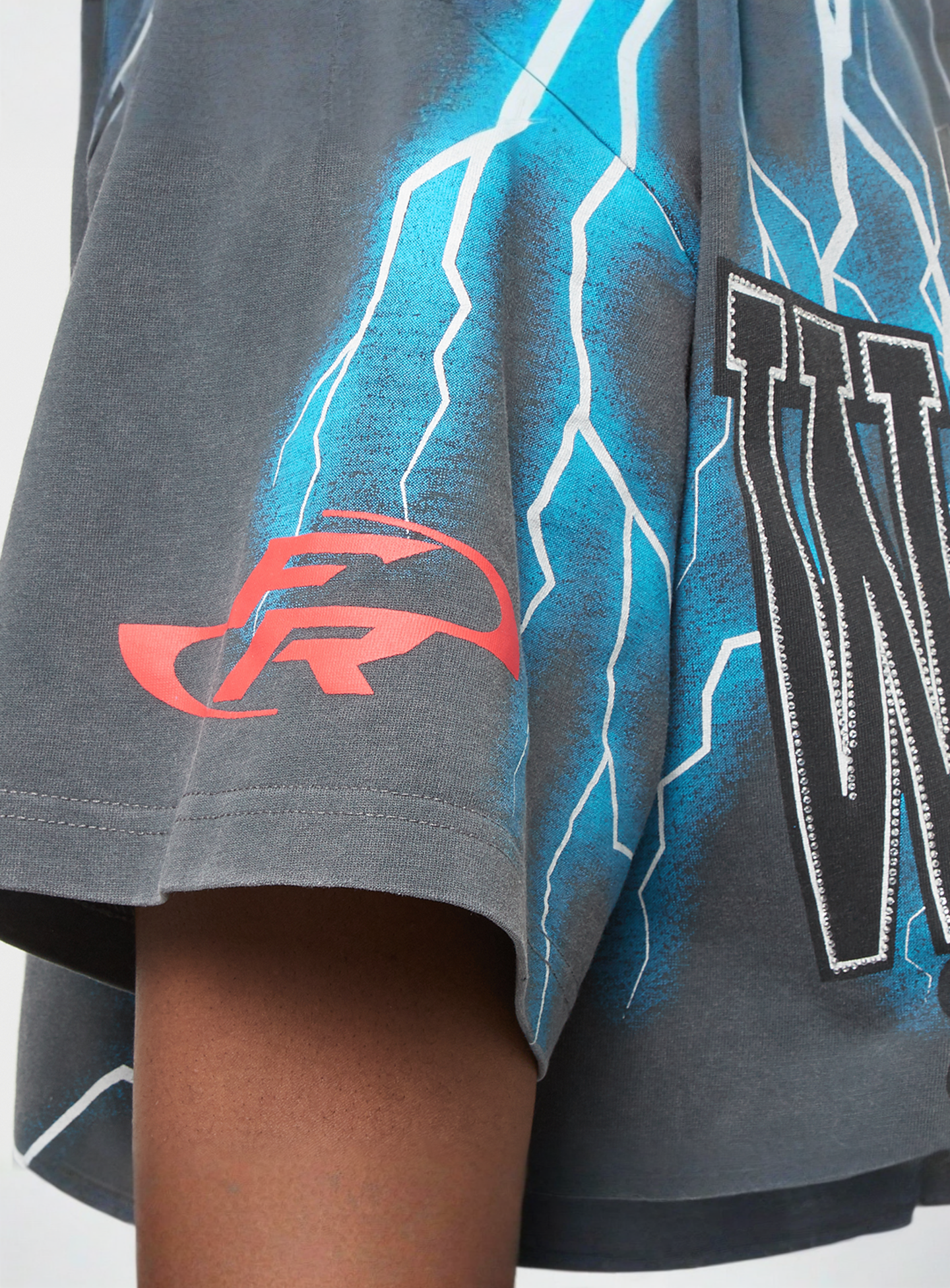First Row, Premium Tee W/Rhinestone, grey, Image 5 of 6