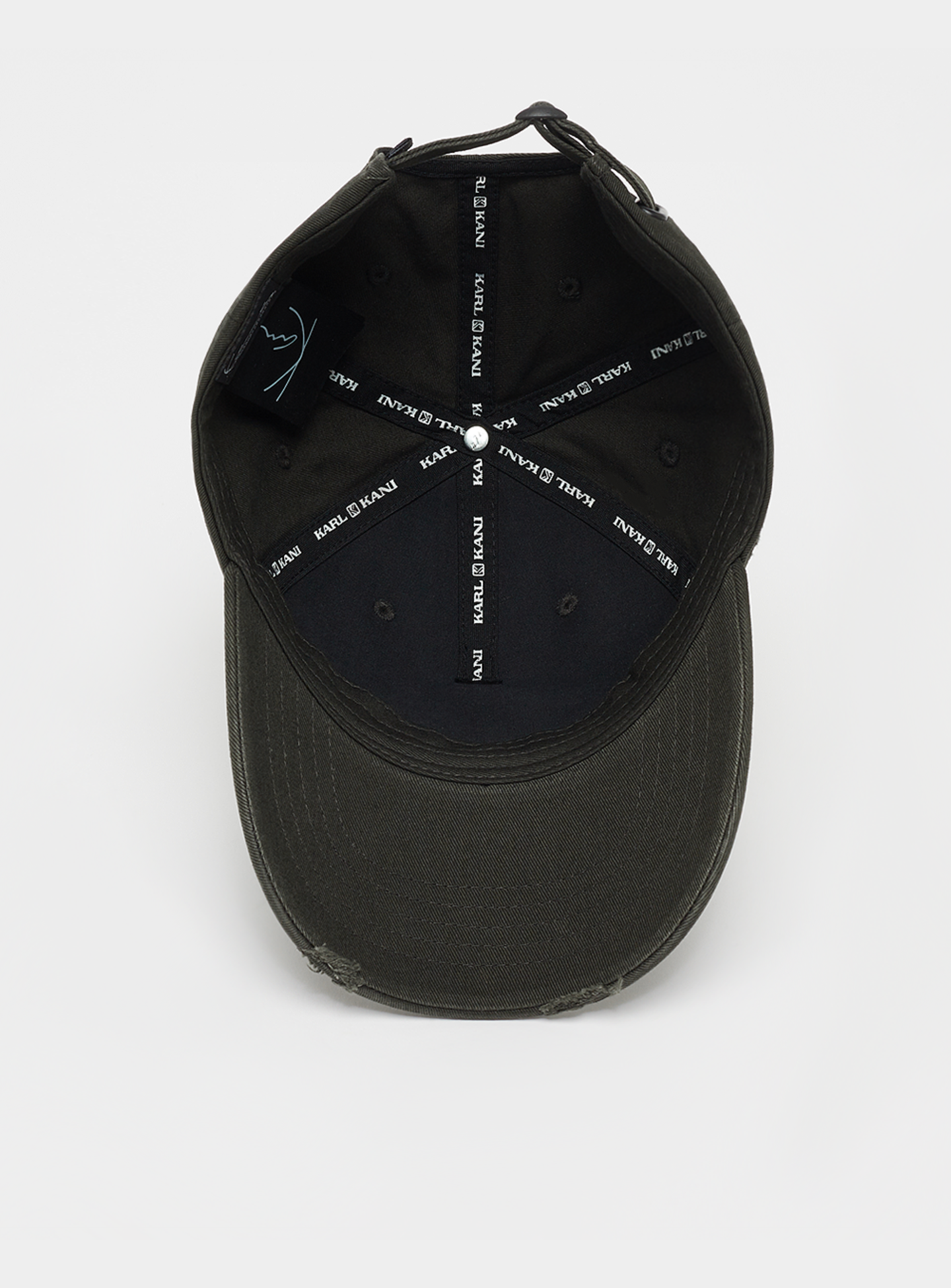 Karl Kani, Vanished Distress Baseball Cap, black, Image 3 of 5
