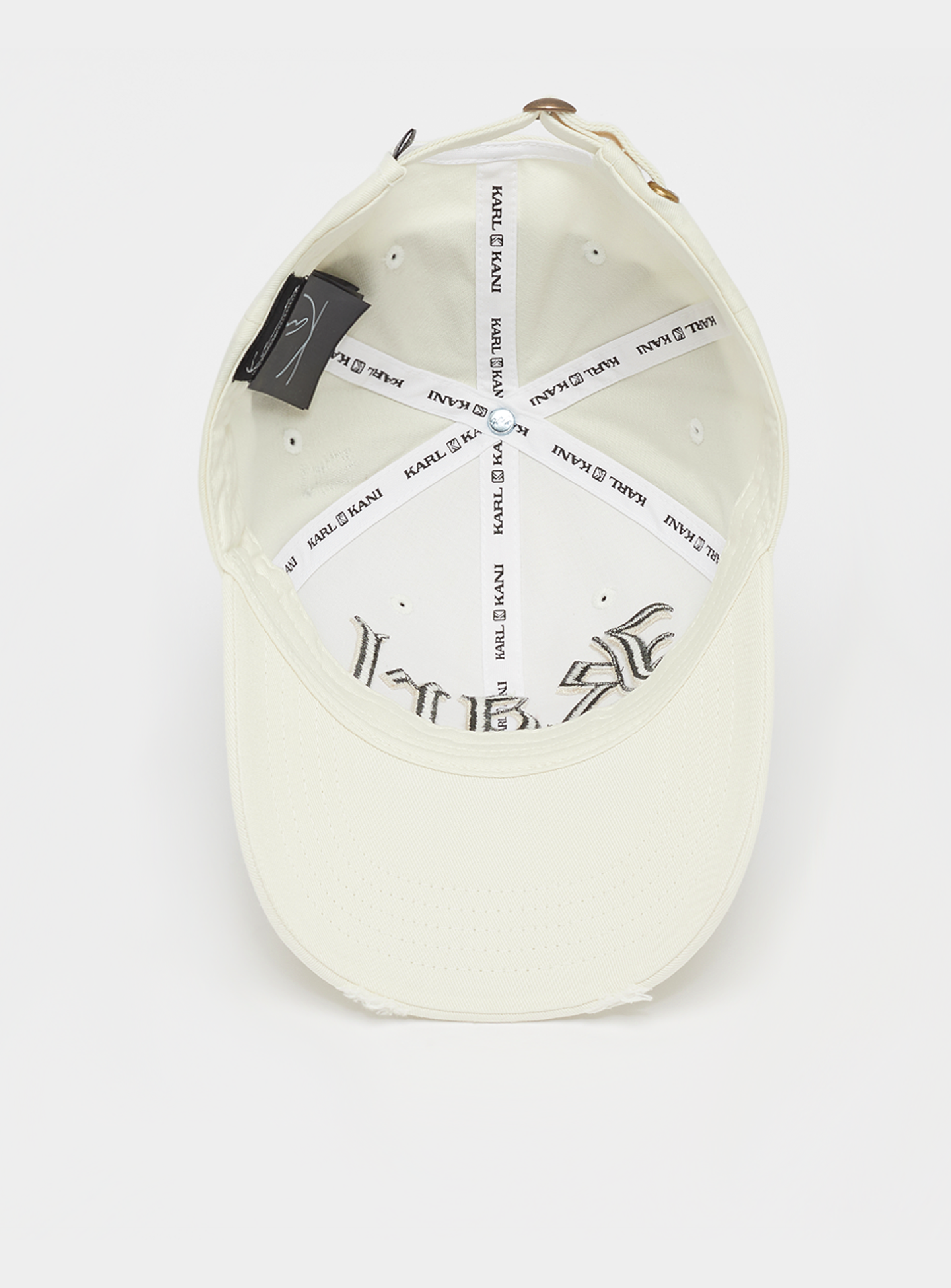 Karl Kani, Old English Distress Baseball Cap, beige, Image 3 of 5