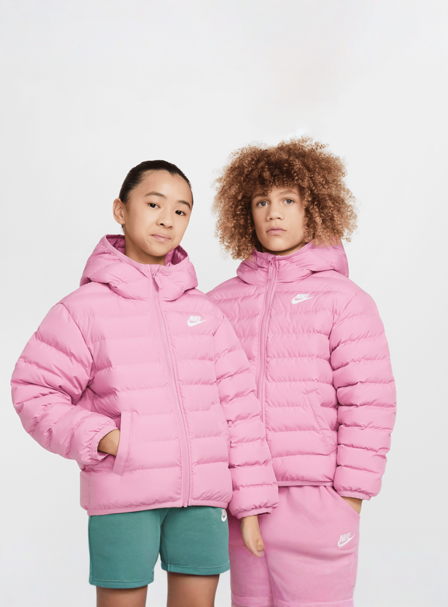 Nike, Sportswear Low Synthetic-Fill Jacket, light pink, Image 1 of 6