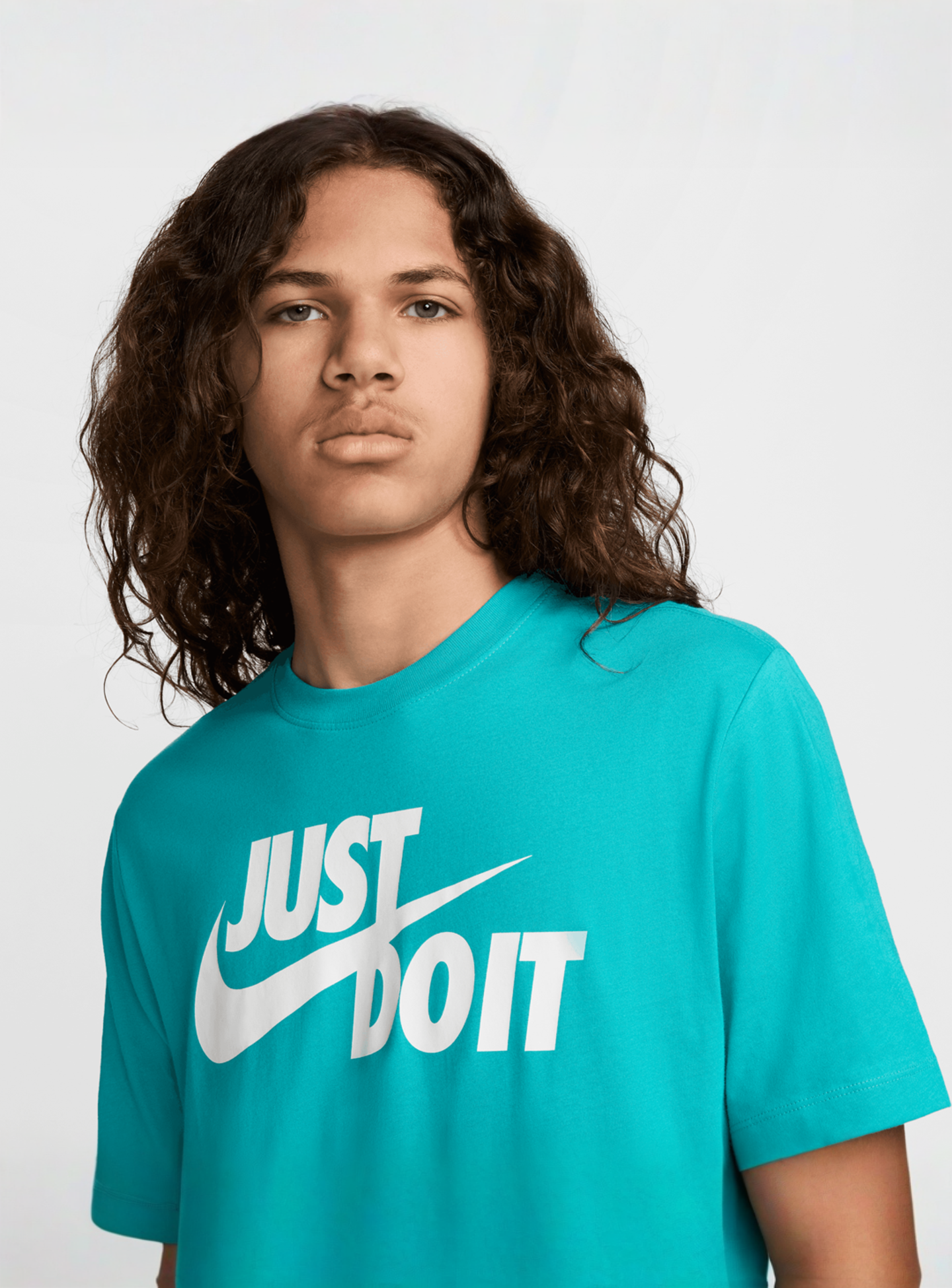 Nike, Sportswear Tee Just Do It, turquoise, Image 3 of 4