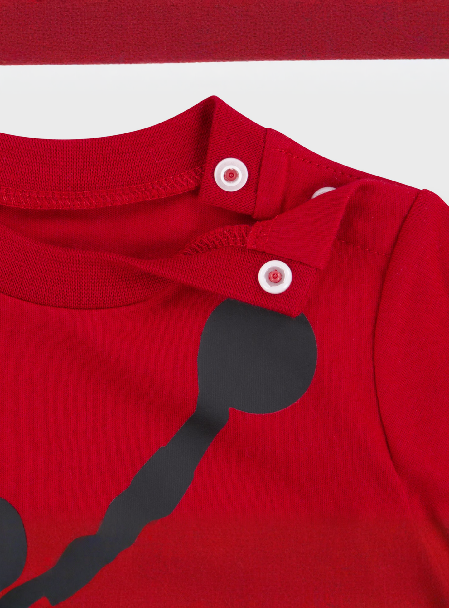 Jordan, Jumpman Knit Romper, red, Image 3 of 4
