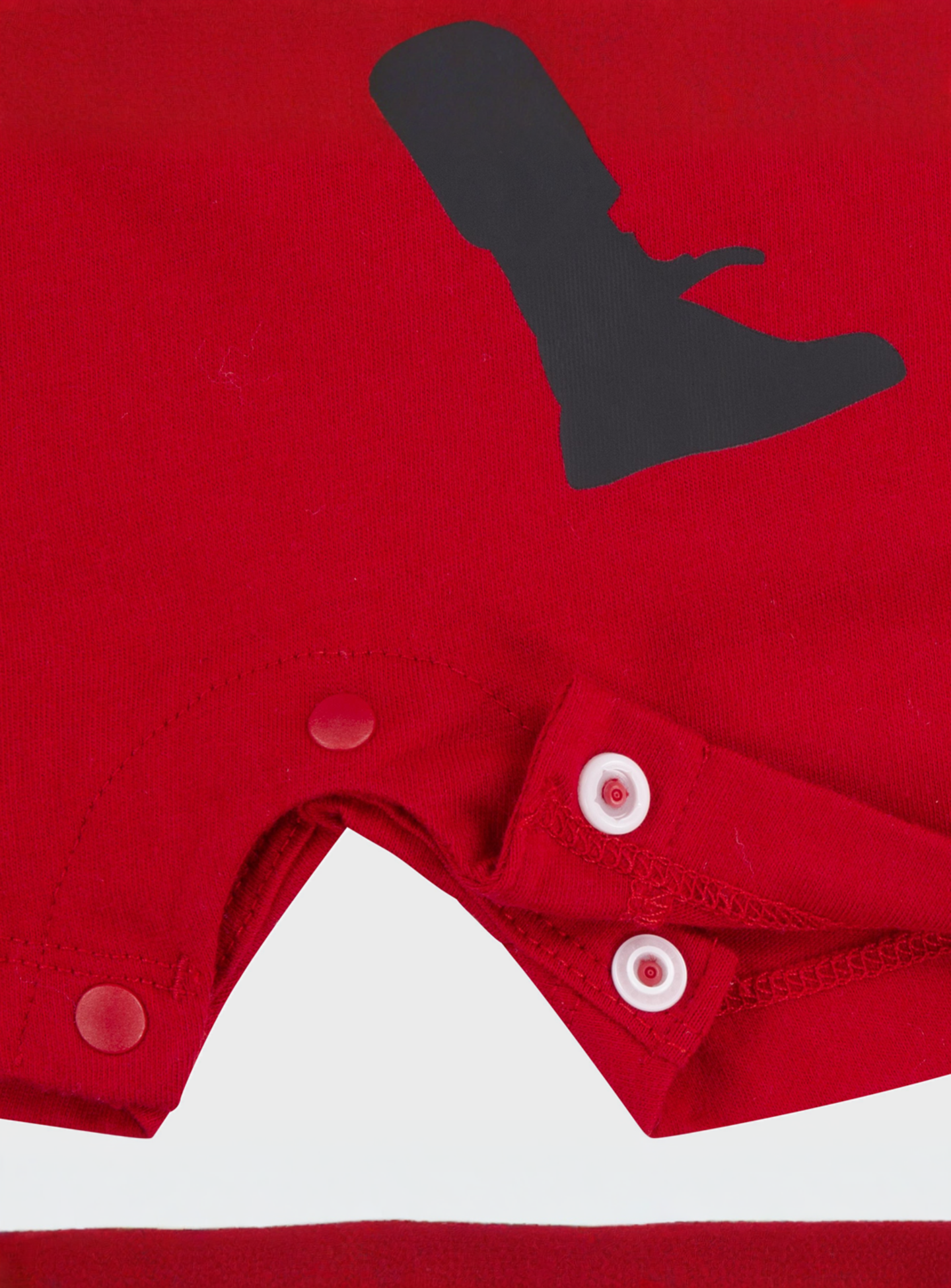 Jordan, Jumpman Knit Romper, red, Image 4 of 4